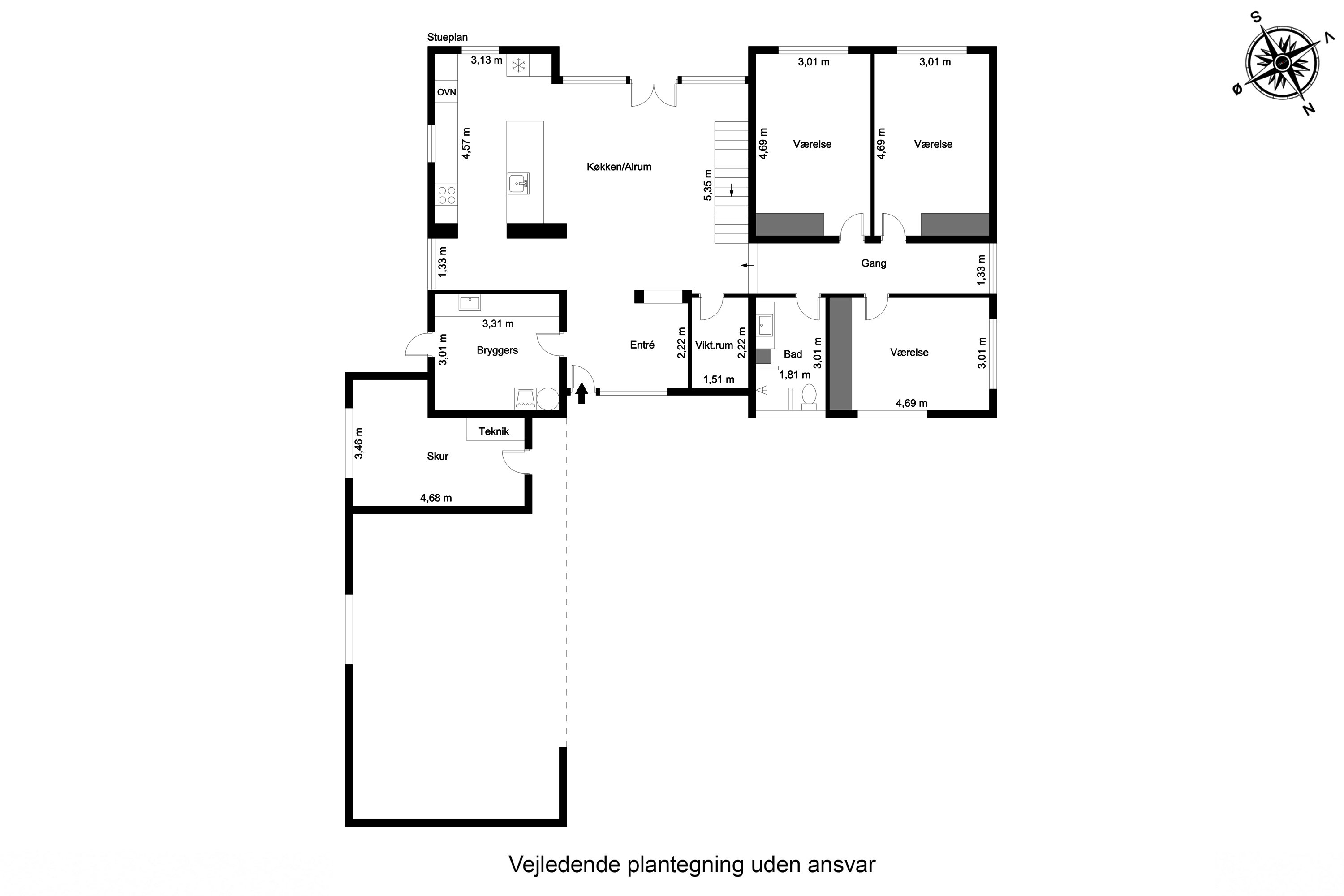 Plantegninger billede af Engsøparken 203, 7200 Grindsted