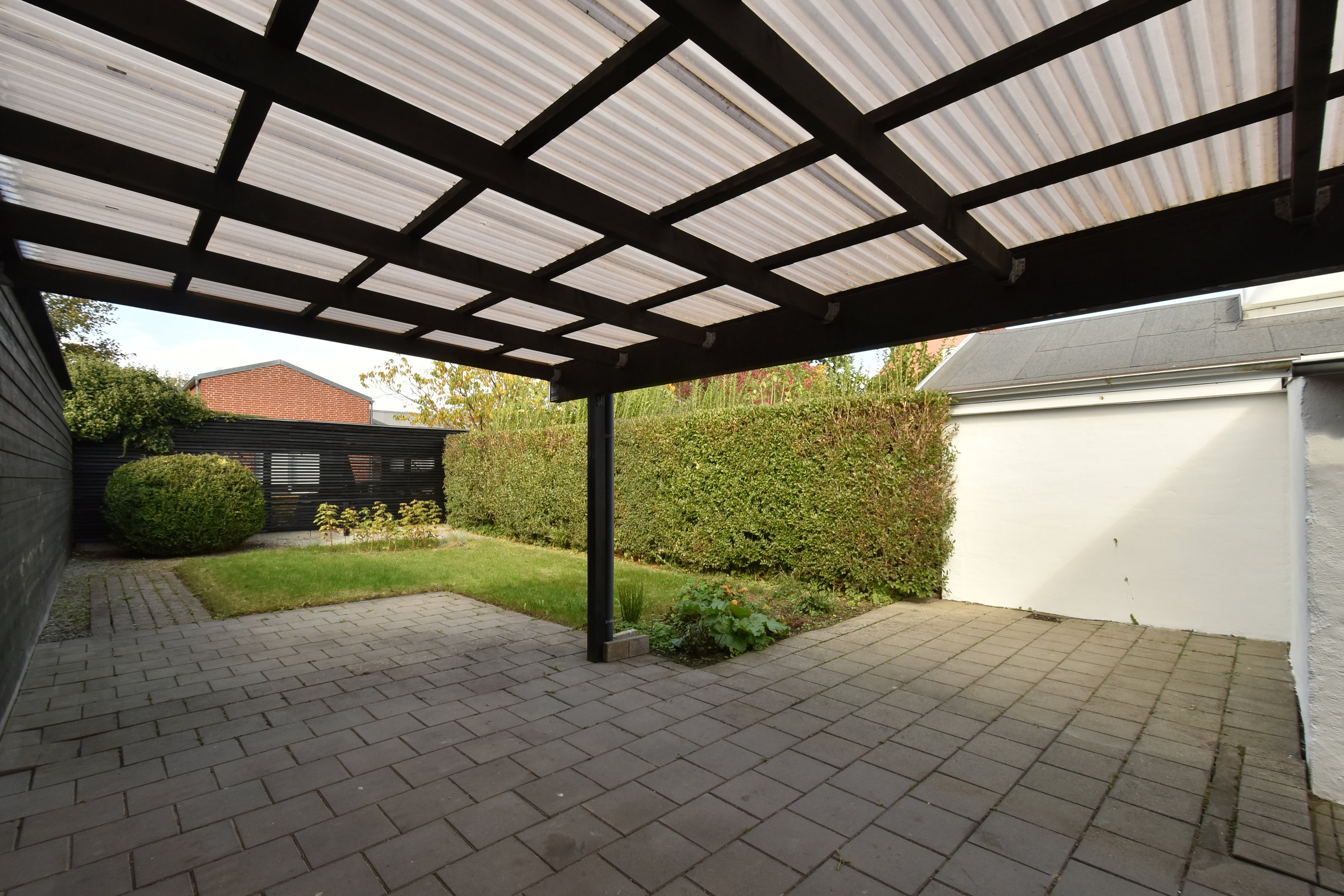 Fremhævet overdækket terrasse billede i fuldskærmstilstand. Billede af Skolegade 67, 7400 Herning