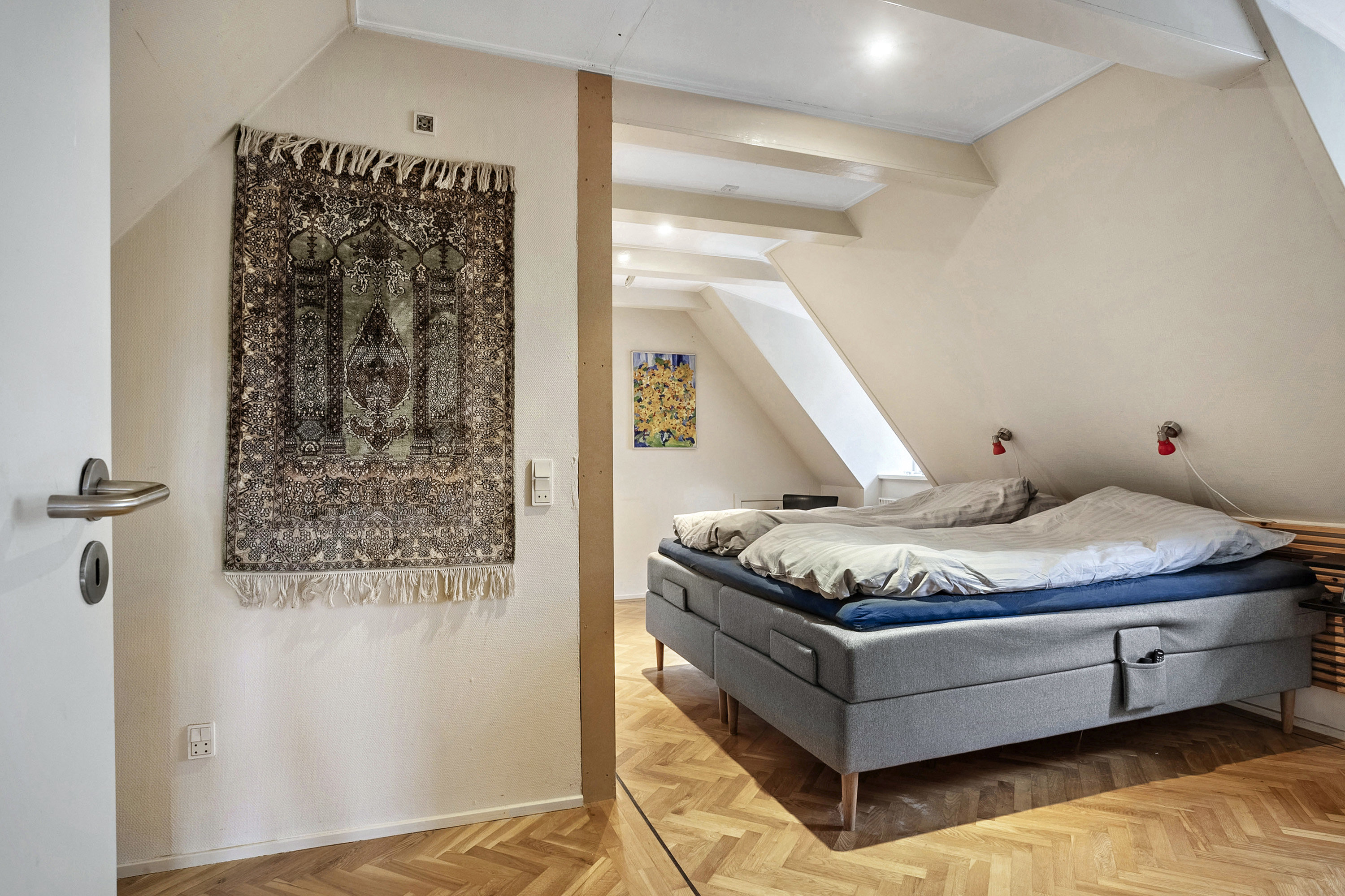 Fremhævet soveværelse billede i fuldskærmstilstand. Billede af Søndermark 2, Røllum, 6200 Aabenraa