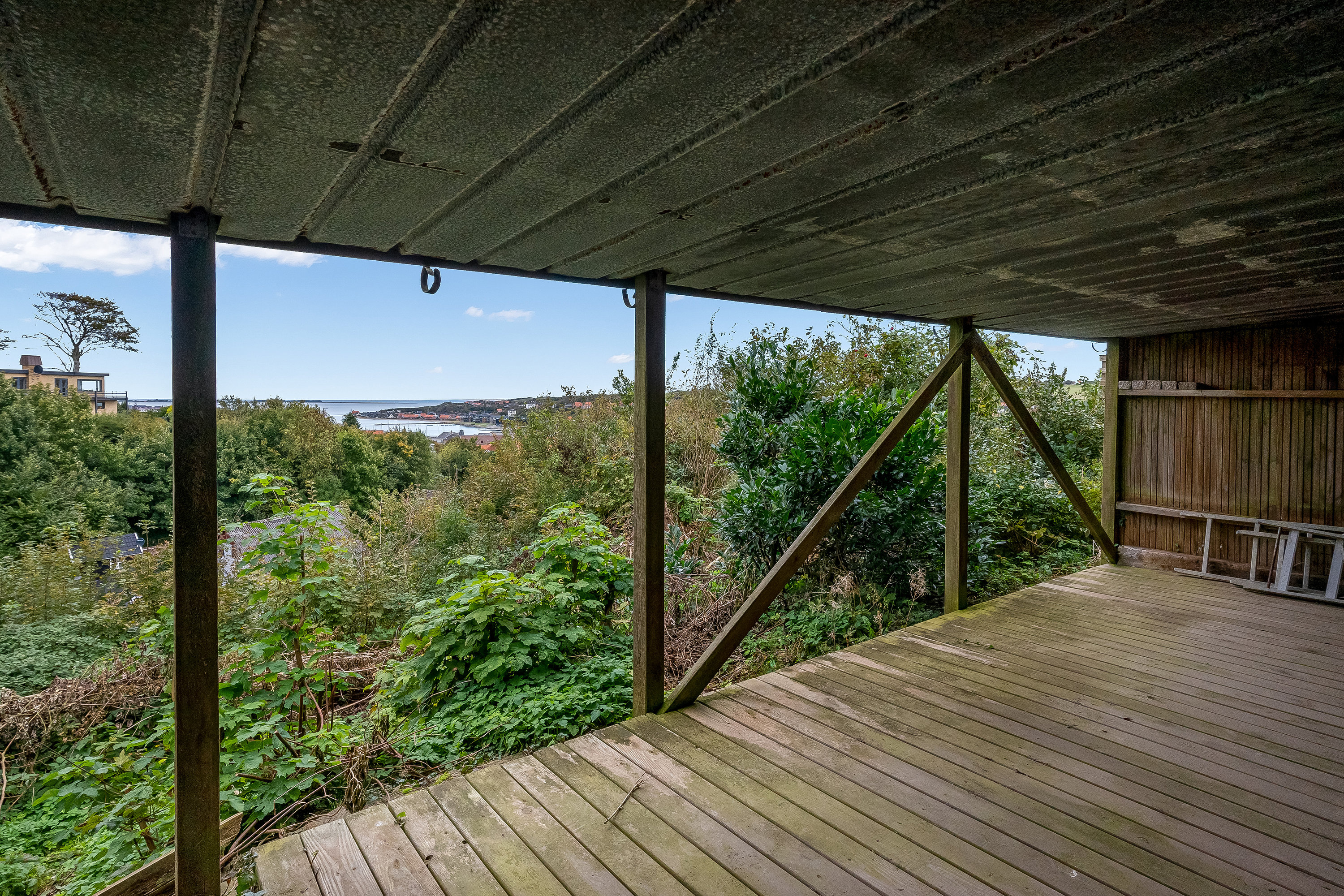 Fremhævet overdækket terrasse billede i fuldskærmstilstand. Billede af Grønningen 21, 7620 Lemvig