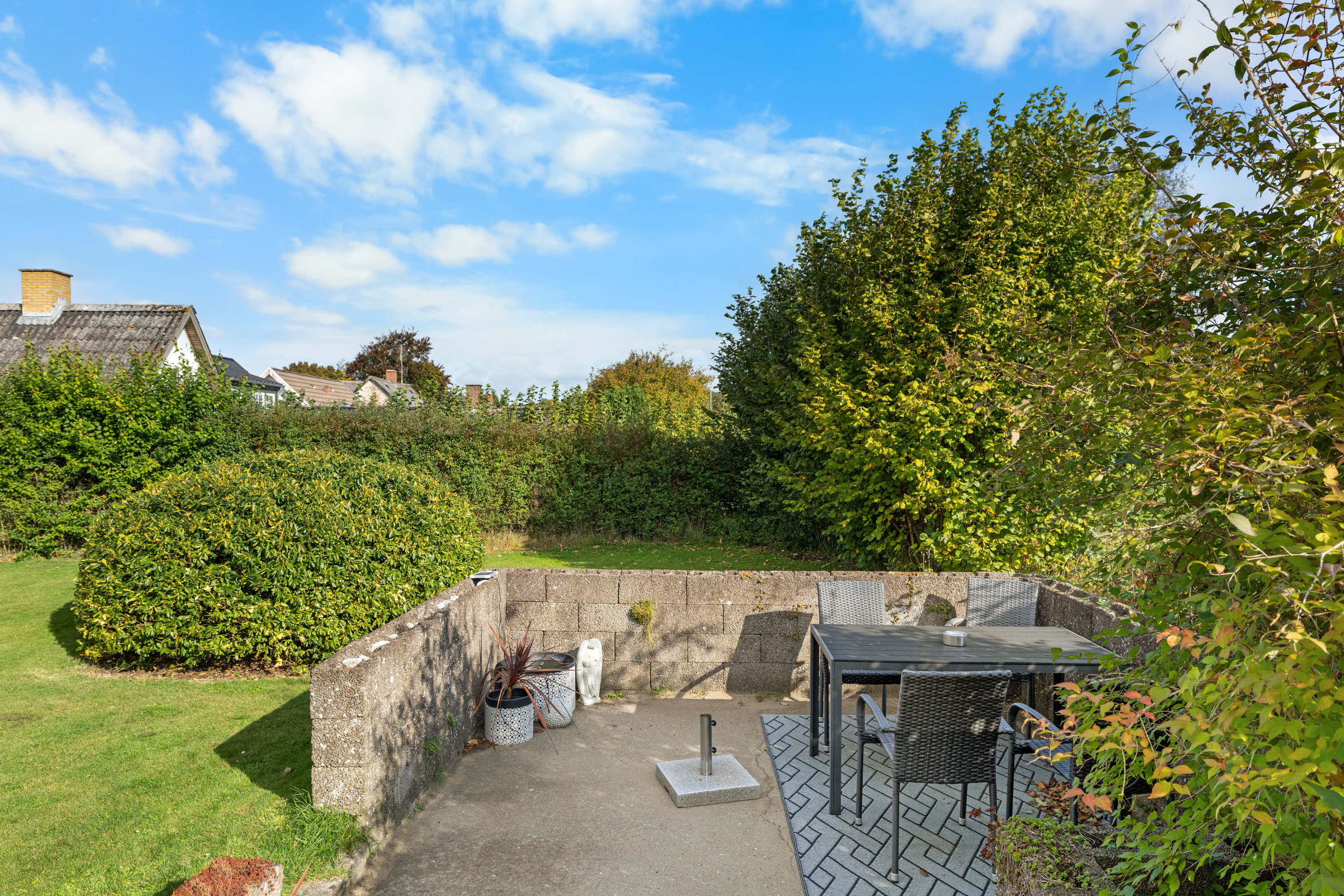 Fremhævet terrasse billede i fuldskærmstilstand. Billede af Bygaden 57, Håstrup, 5600 Faaborg