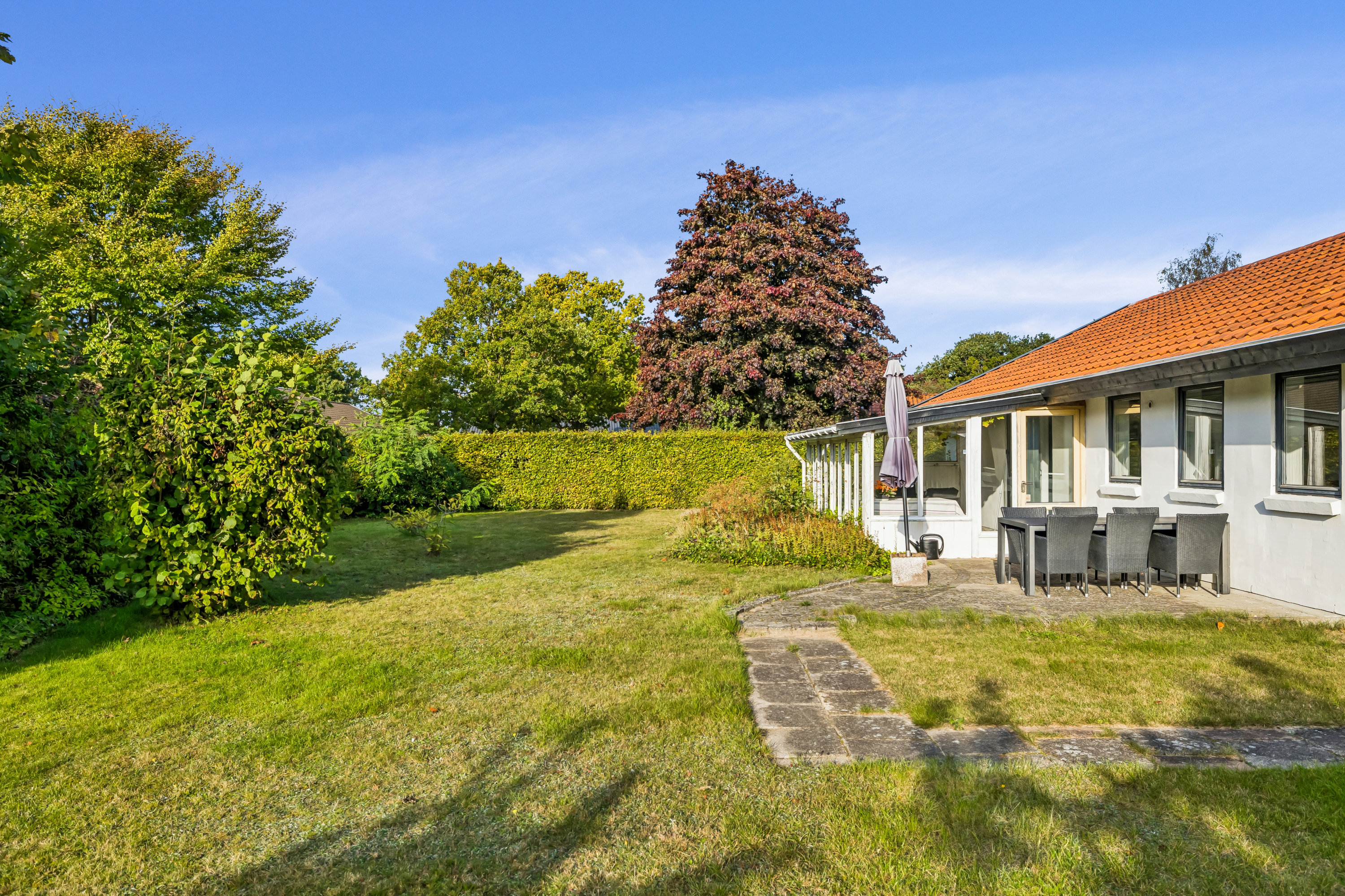 Fremhævet have billede i fuldskærmstilstand. Billede af Granhøjen 30, Vrold, 8660 Skanderborg