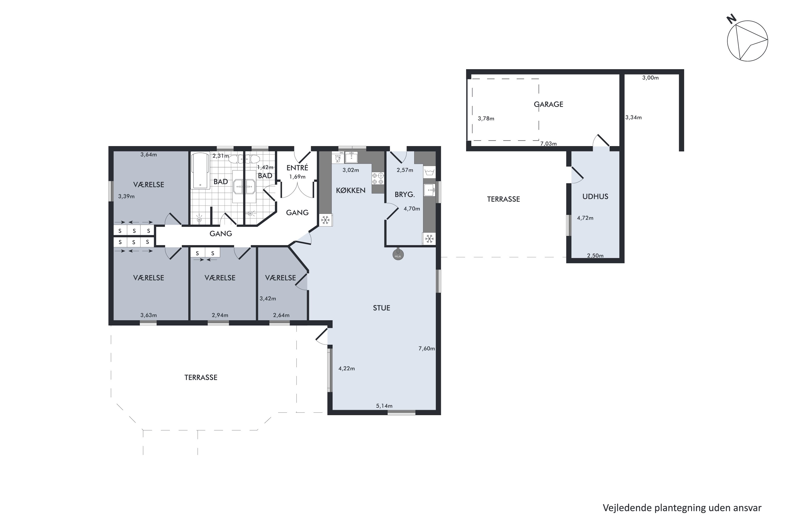 Plantegninger billede af Østerhavensvej 3, 9362 Gandrup