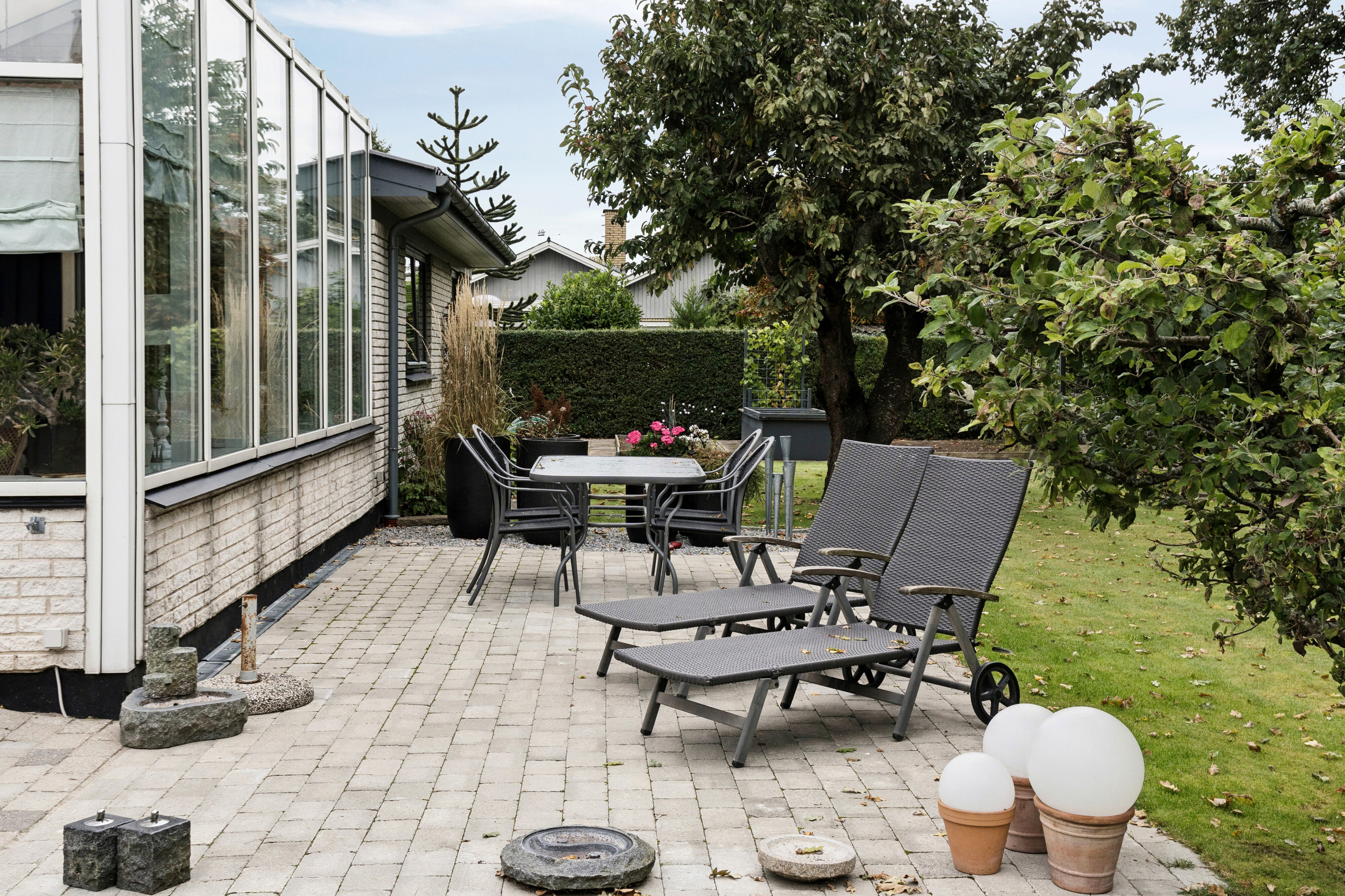 Fremhævet overdækket terrasse billede i fuldskærmstilstand. Billede af Johs Olsens Vej 8, 4500 Nykøbing Sj