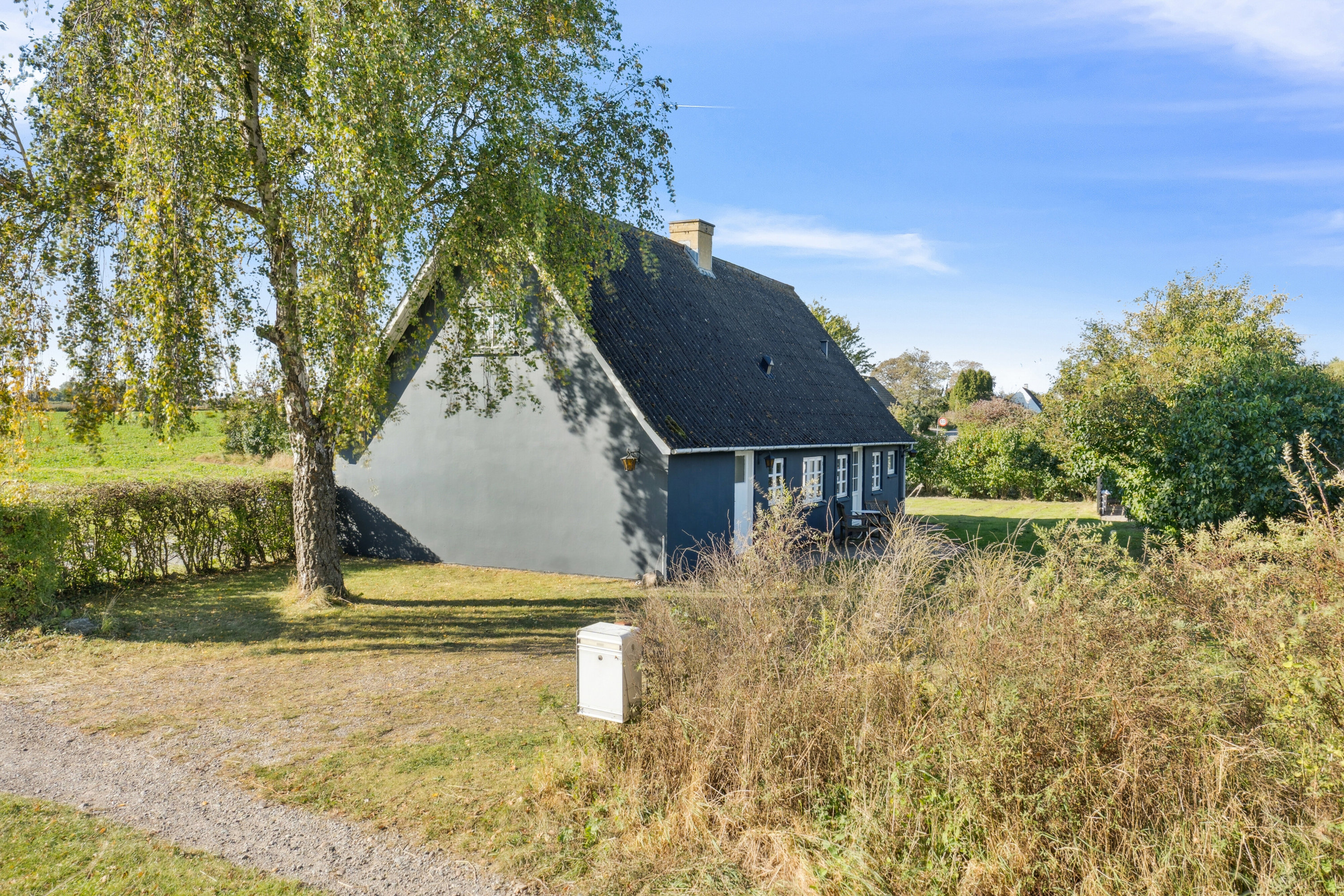 Fremhævet set fra vejen billede i fuldskærmstilstand. Billede af Østerskovvej 37, Østerskov, 5932 Humble