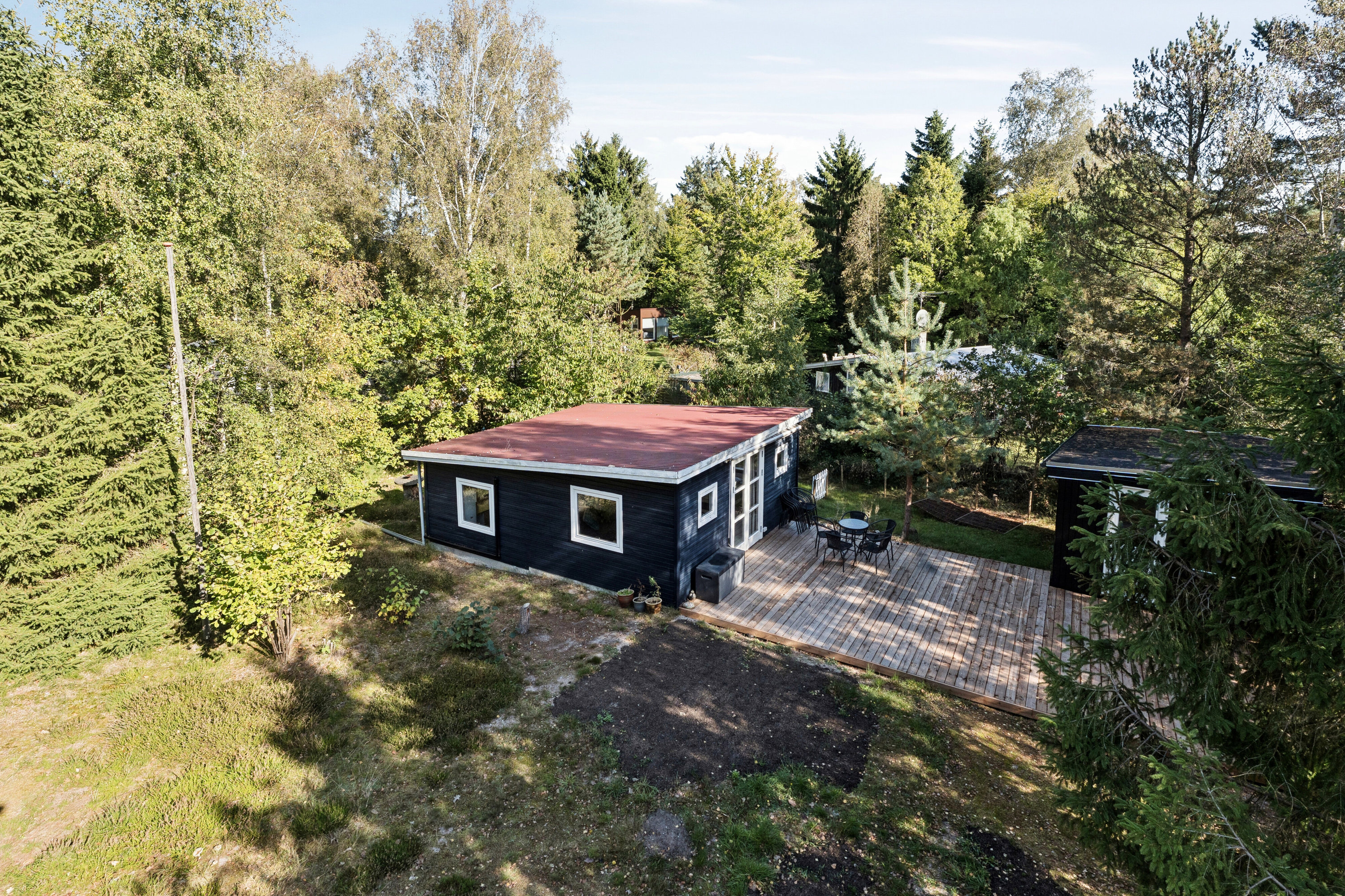 Fremhævet set fra haven billede i fuldskærmstilstand. Billede af P Jørgensensvej 3, 4500 Nykøbing Sj