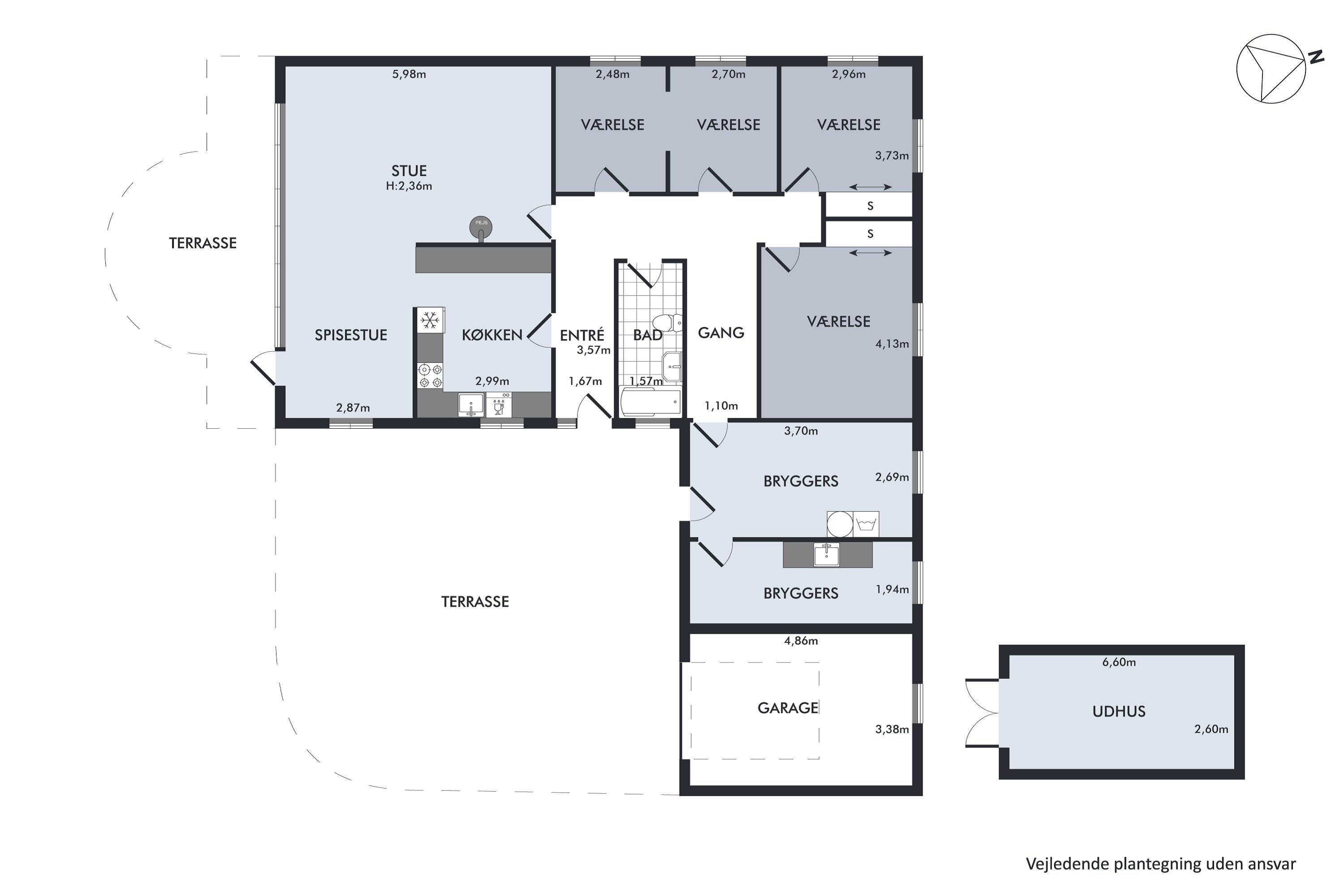 Plantegninger billede af Ringvej 17, Kølvrå, 7470 Karup J