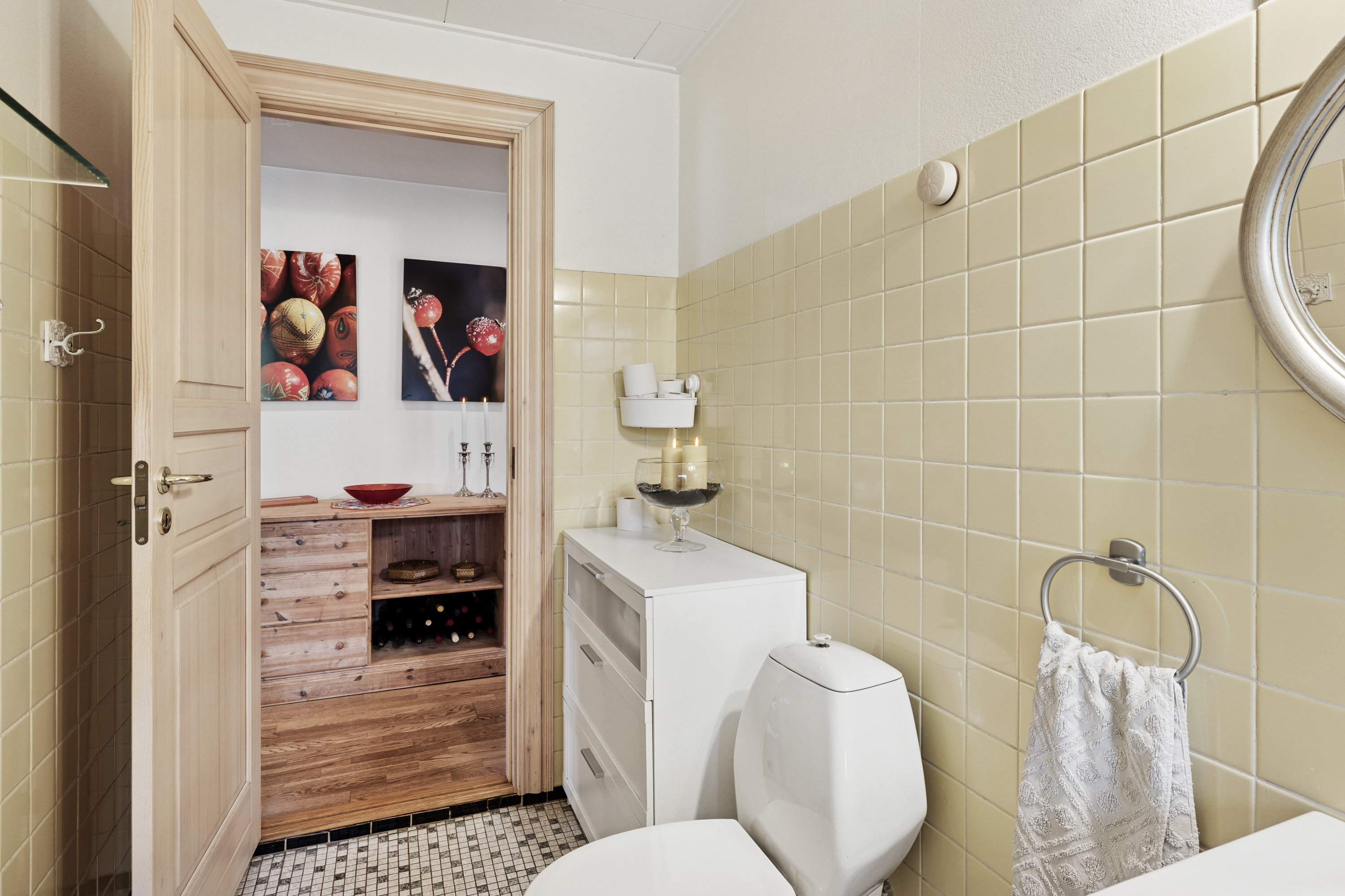 Fremhævet badeværelse billede i fuldskærmstilstand. Billede af Ringvej 17, Kølvrå, 7470 Karup J