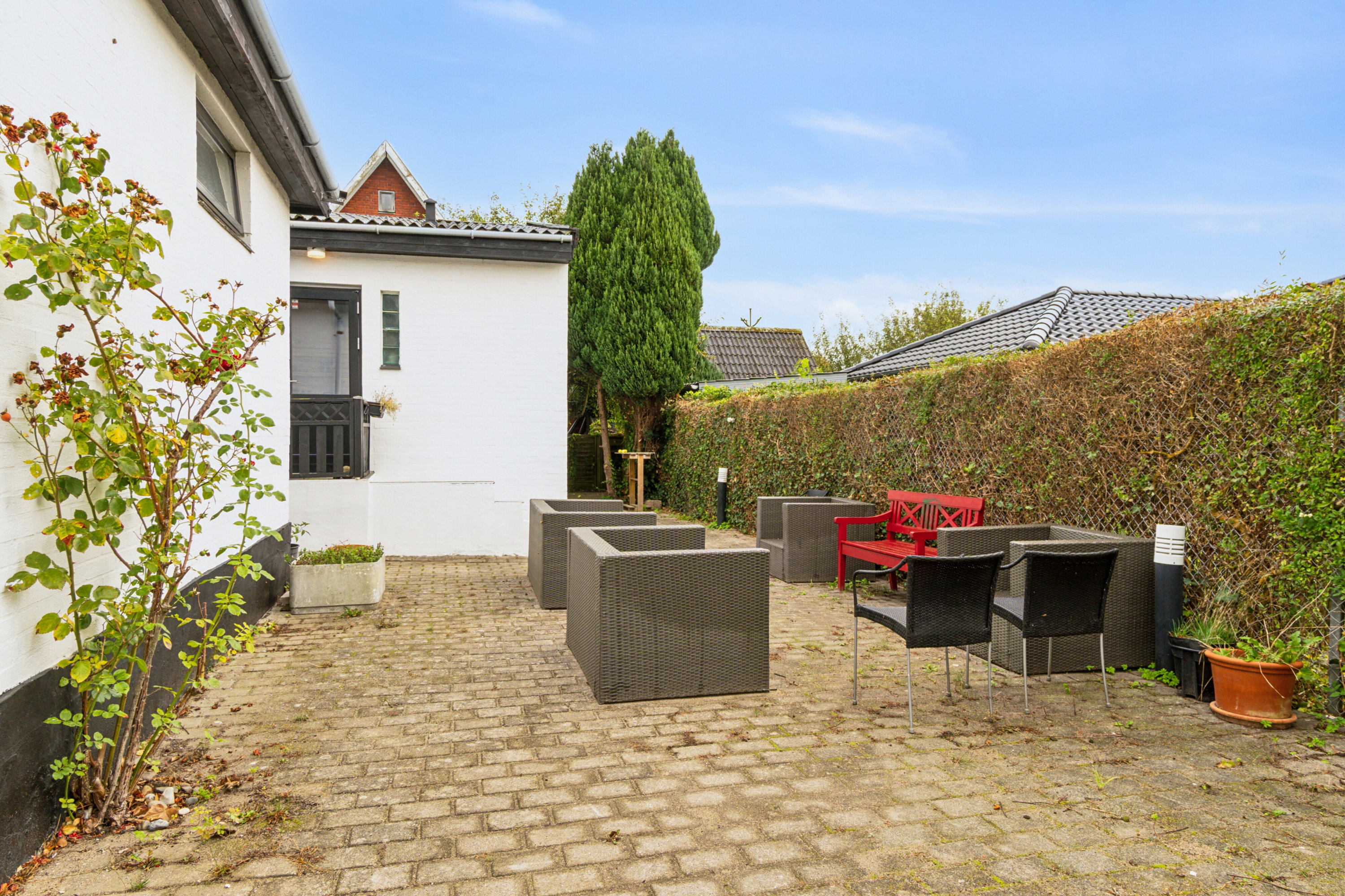 Fremhævet terrasse billede i fuldskærmstilstand. Billede af Vojensvej 54, 2610 Rødovre