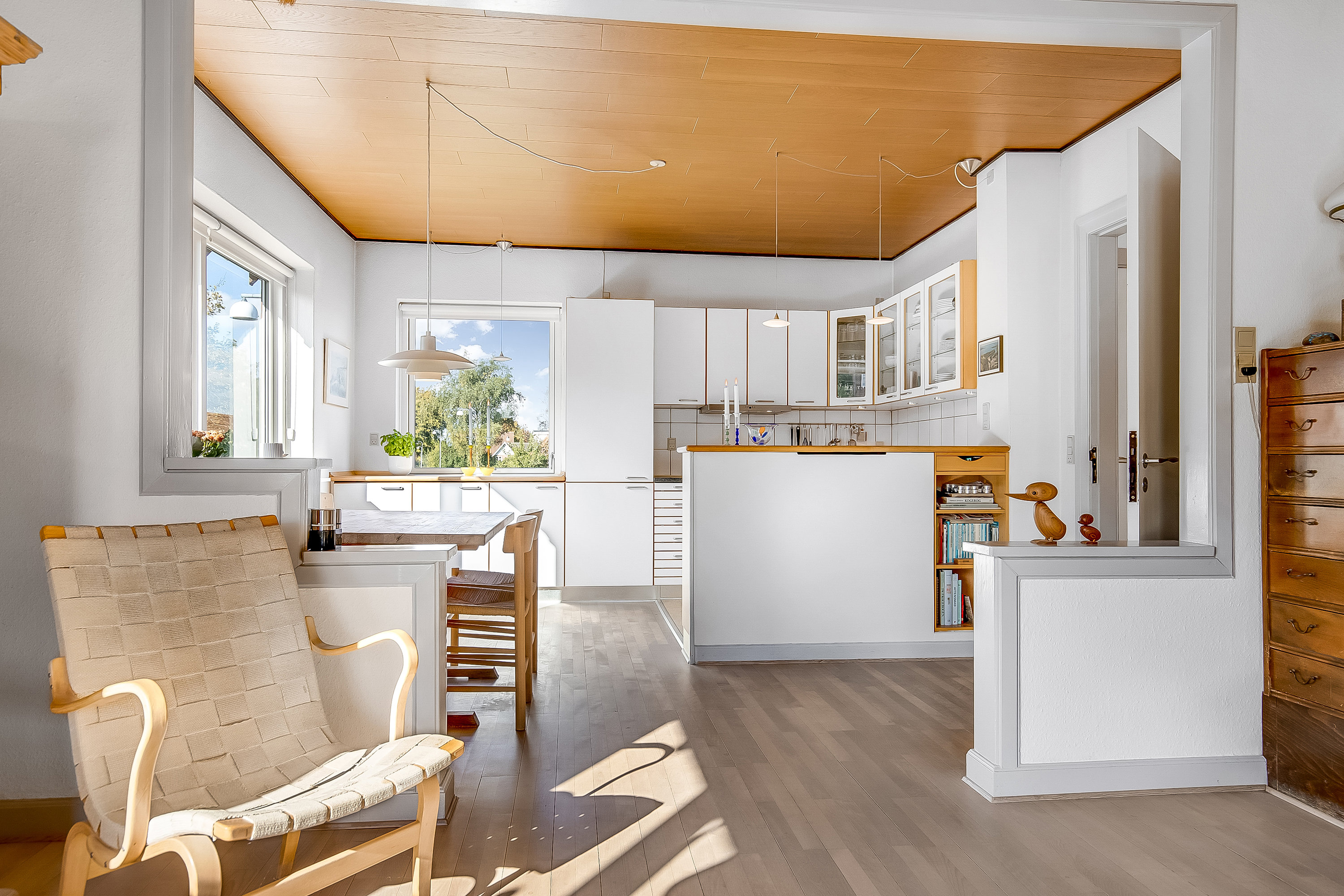 Fremhævet køkken alrum billede i fuldskærmstilstand. Billede af Mågevej 55, 1., 7100 Vejle