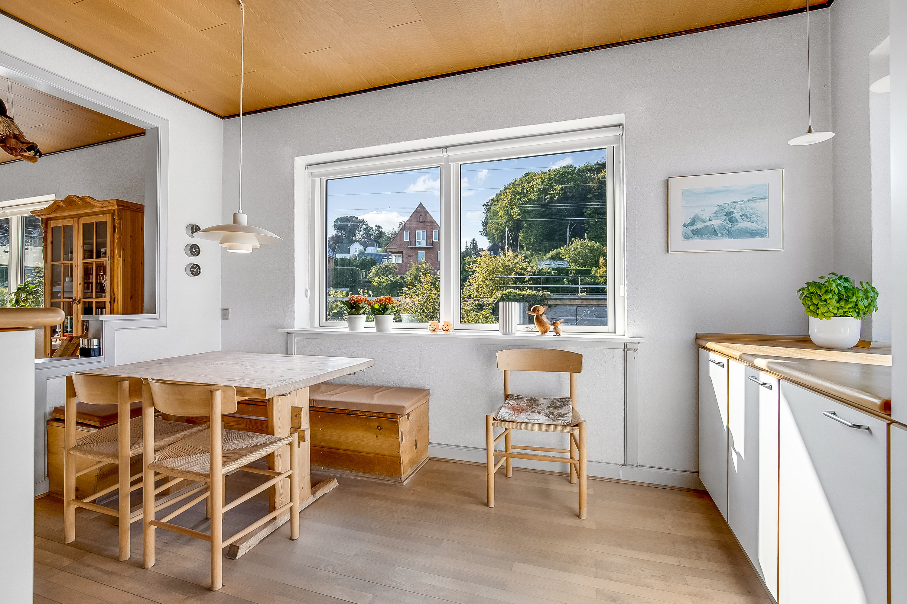 Fremhævet køkken alrum billede i fuldskærmstilstand. Billede af Mågevej 55, 1., 7100 Vejle