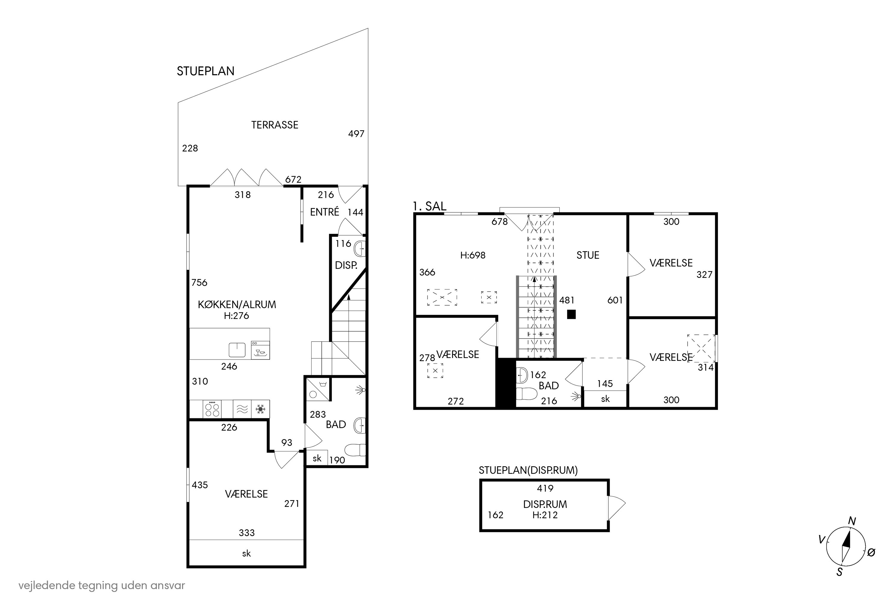 Plantegninger billede af Krudtløbsvej 2D, 1439 København K