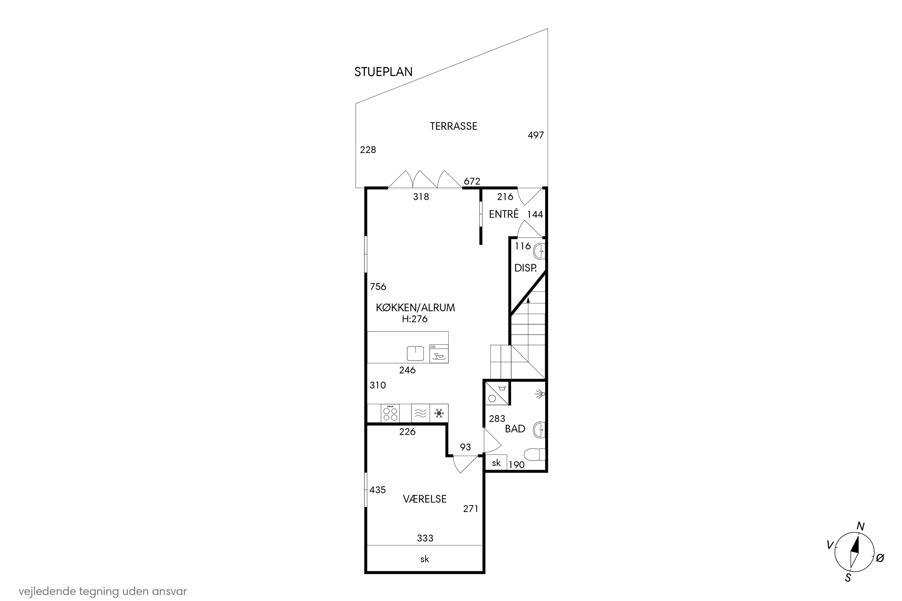 Plantegninger billede af Krudtløbsvej 2D, 1439 København K