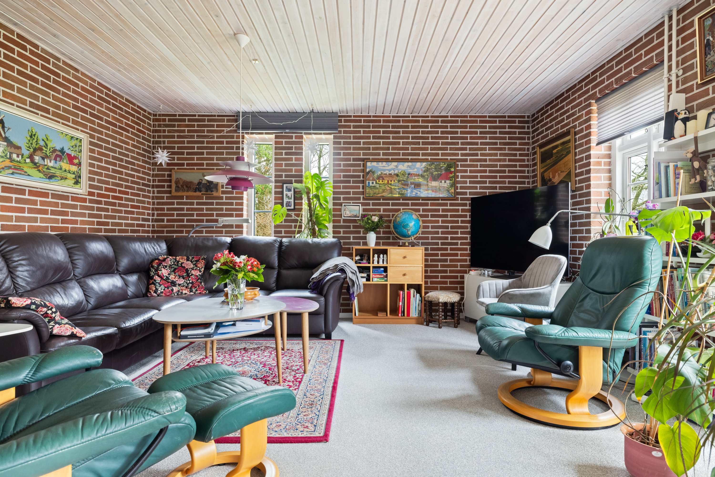 Fremhævet stue billede i fuldskærmstilstand. Billede af Husmandsvej 5, 6621 Gesten