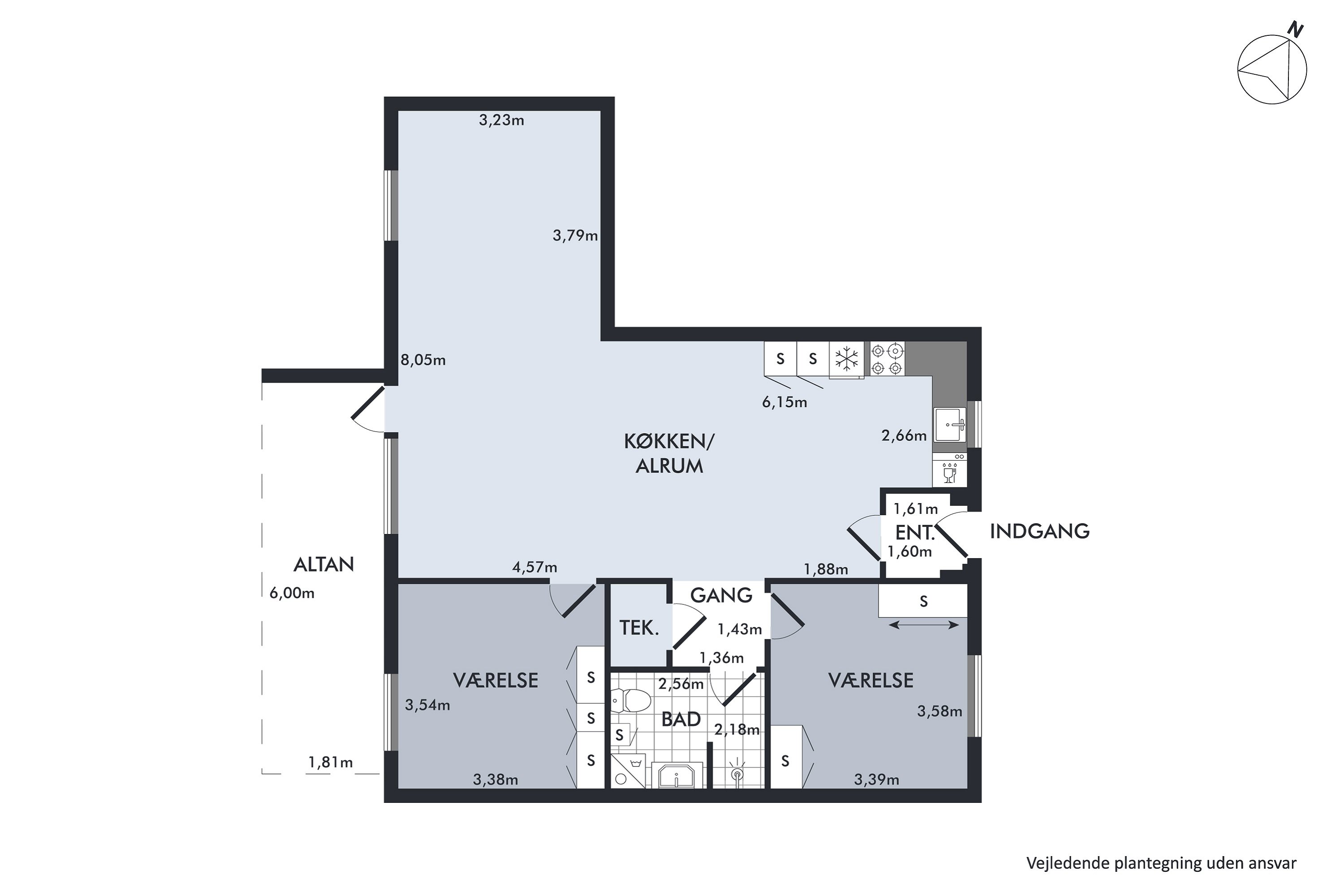 Plantegninger billede af Mølleparken 13, 2. 10., 8660 Skanderborg