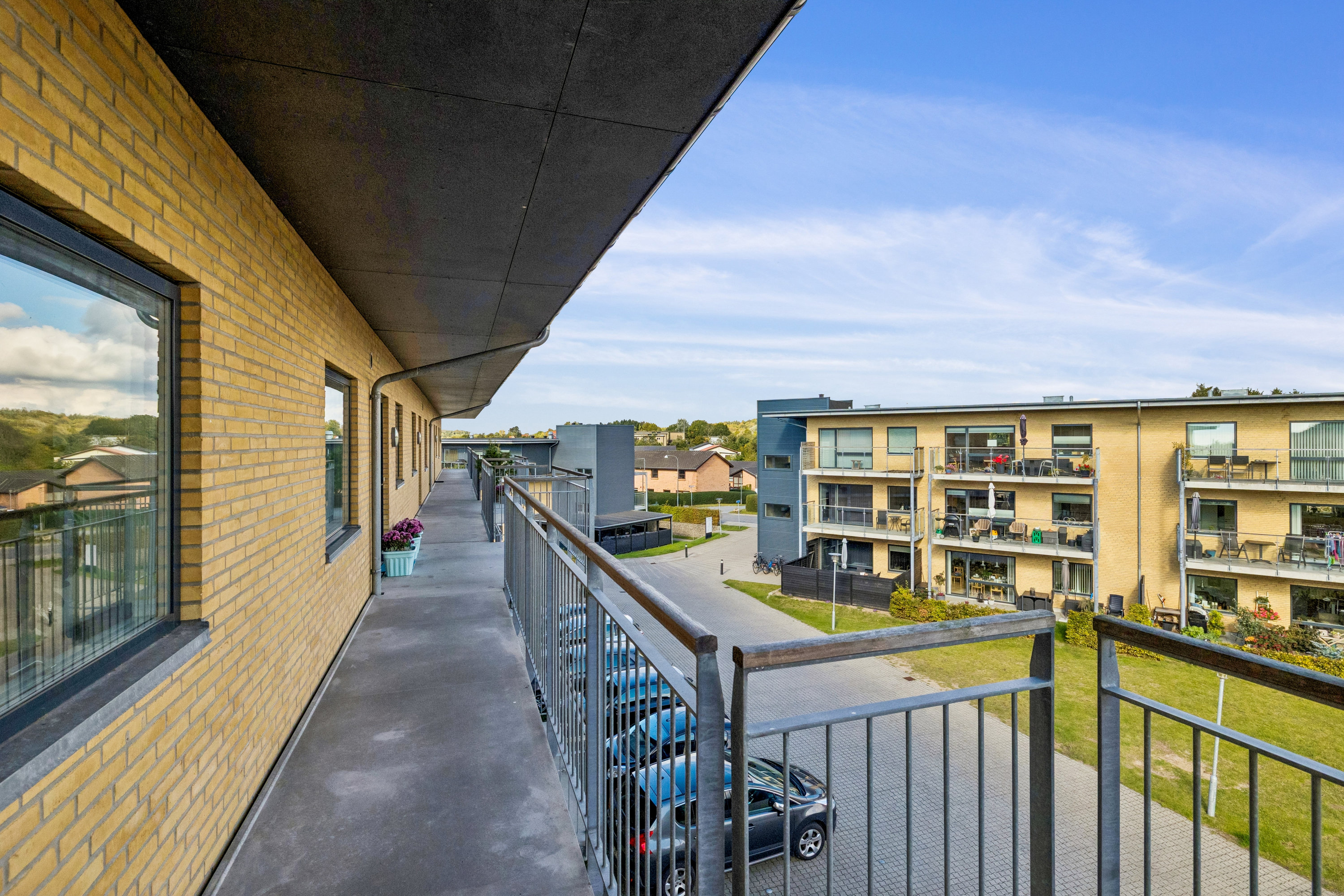 Fremhævet svalegang billede i fuldskærmstilstand. Billede af Mølleparken 13, 2. 10., 8660 Skanderborg