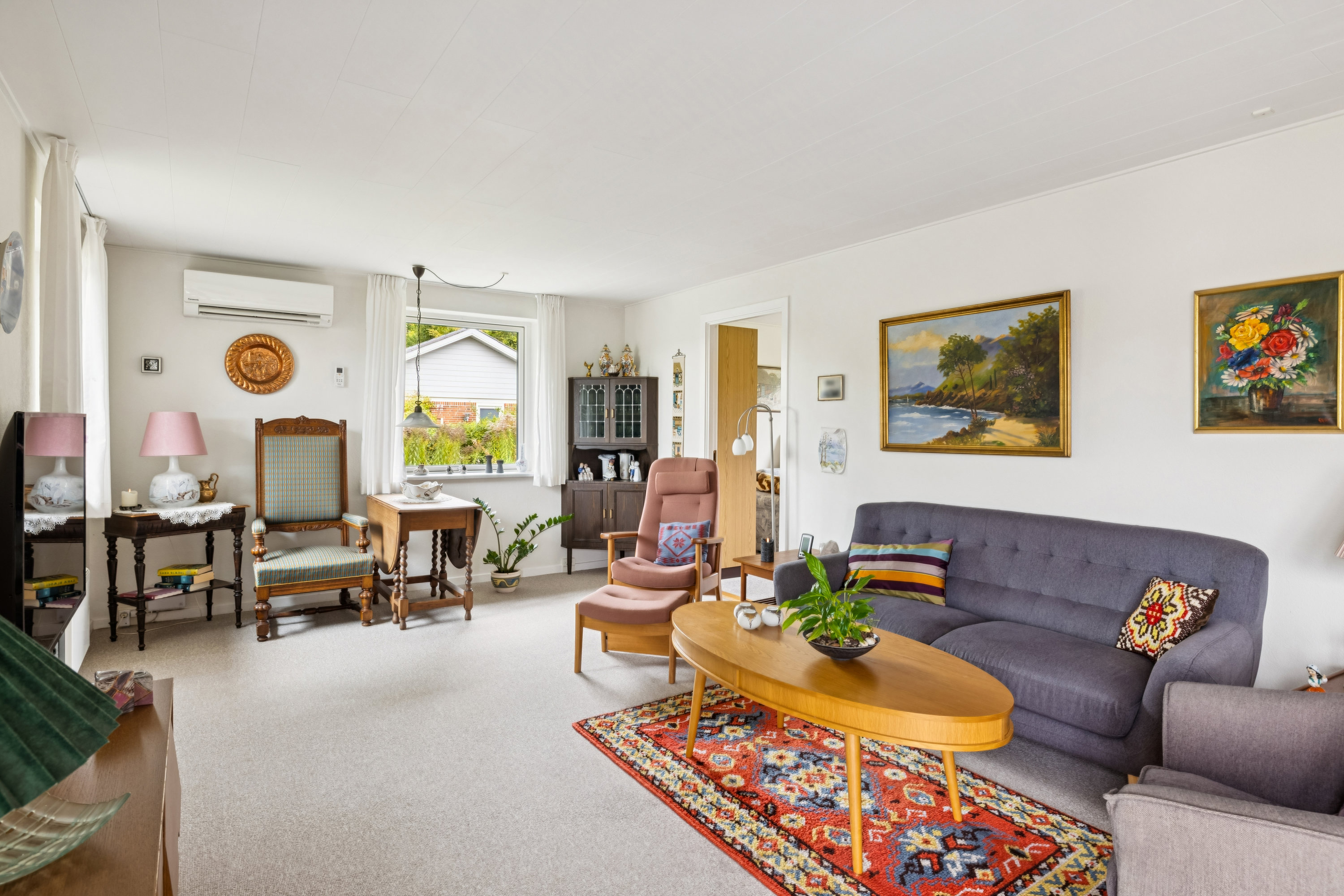 Fremhævet stue billede i fuldskærmstilstand. Billede af Østre Fasanvej 28, 8410 Rønde