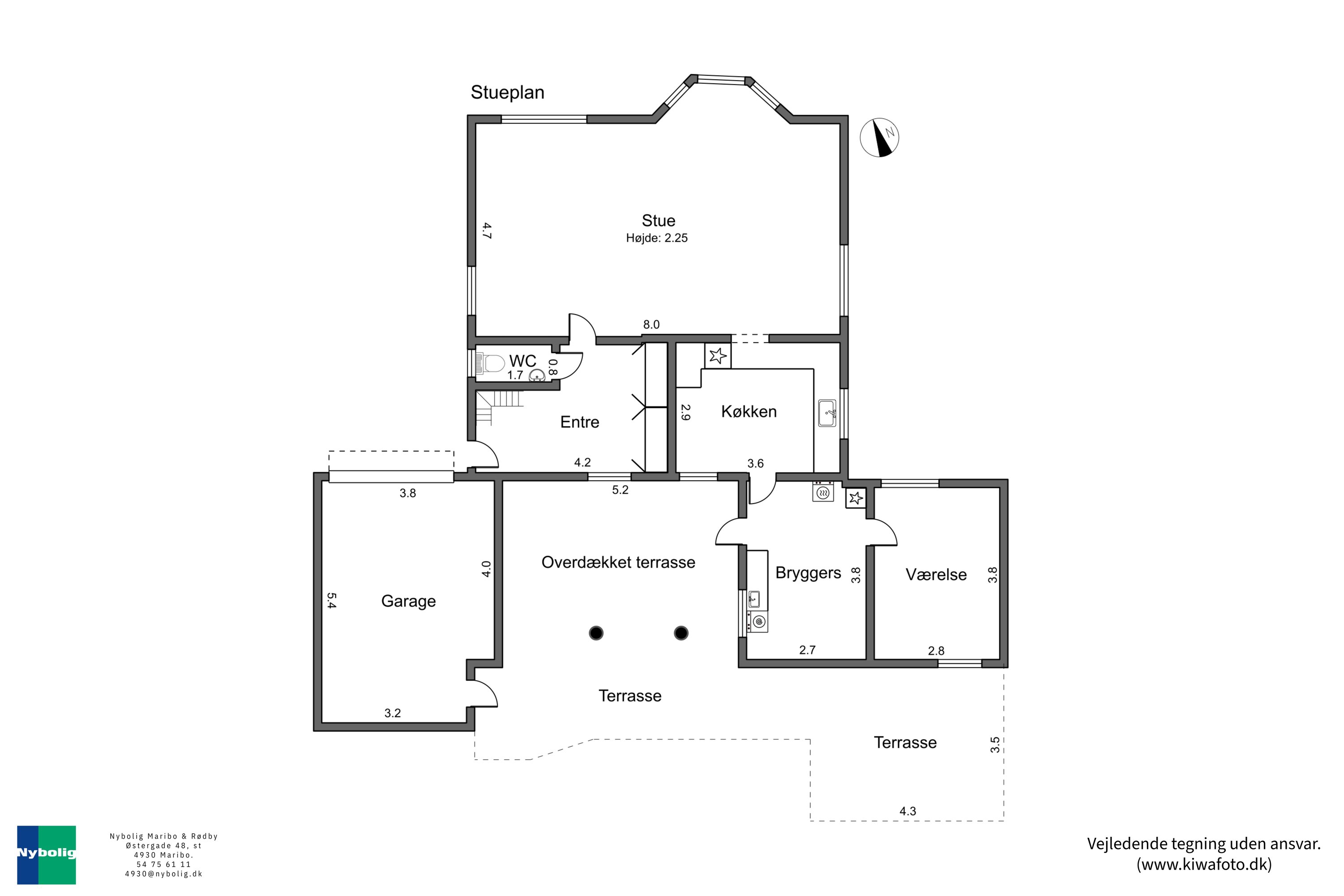 Plantegninger billede af Vestervej 45, 4960 Holeby