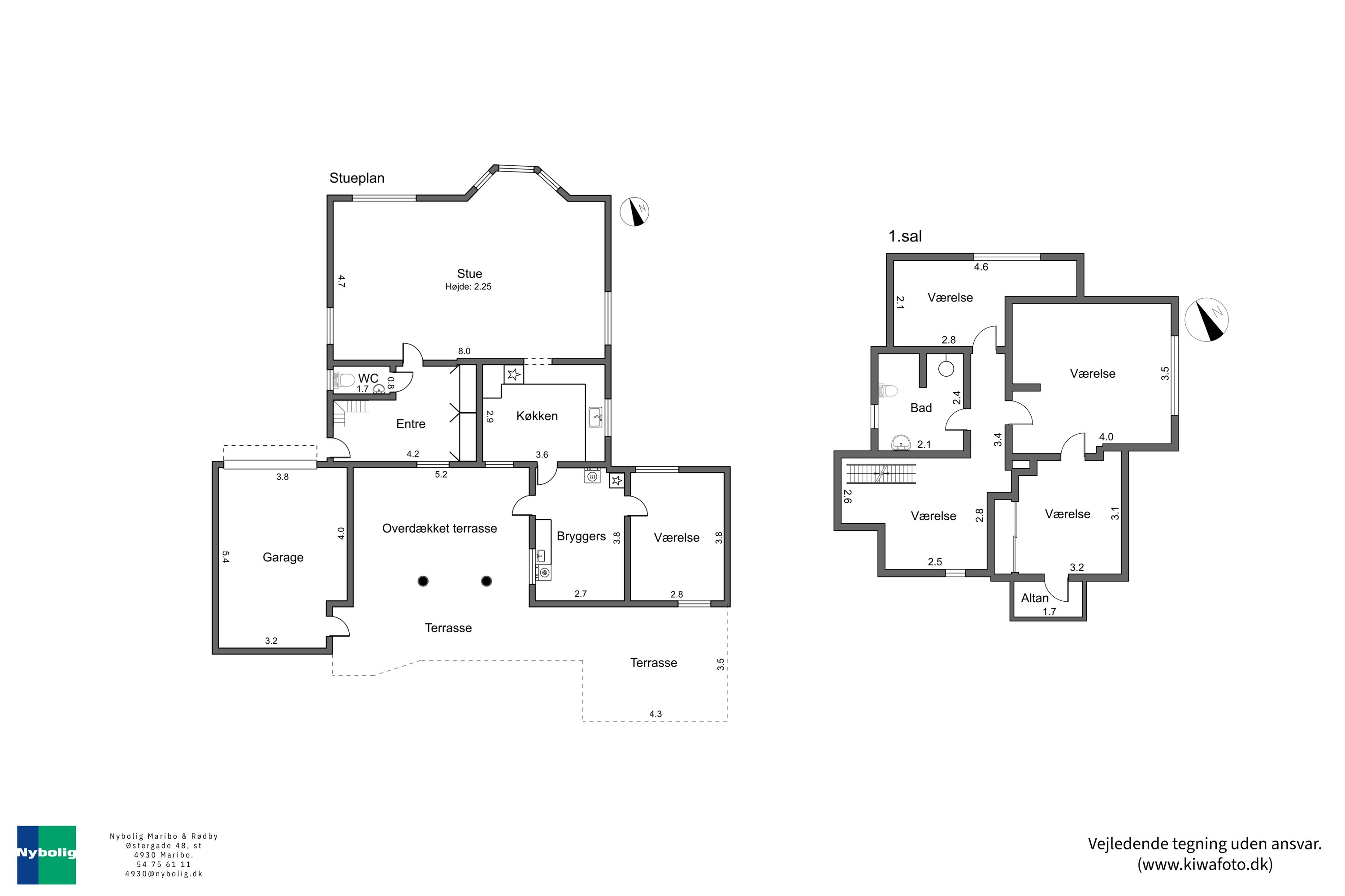 Plantegninger billede af Vestervej 45, 4960 Holeby