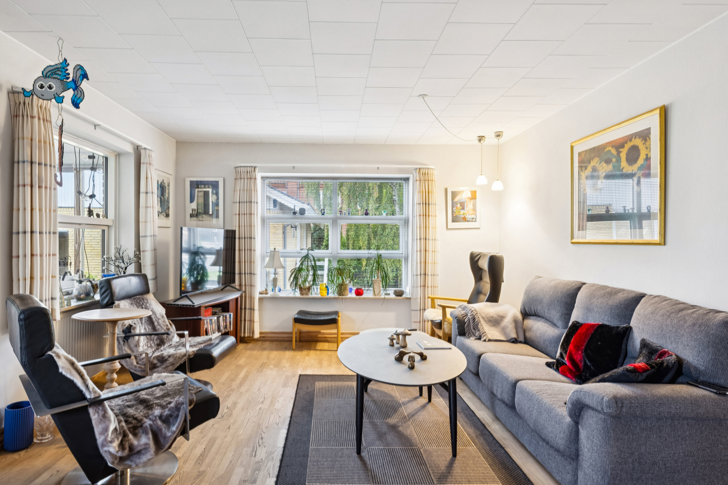 Fremhævet stue billede i fuldskærmstilstand. Billede af Nygade 7, 8550 Ryomgård