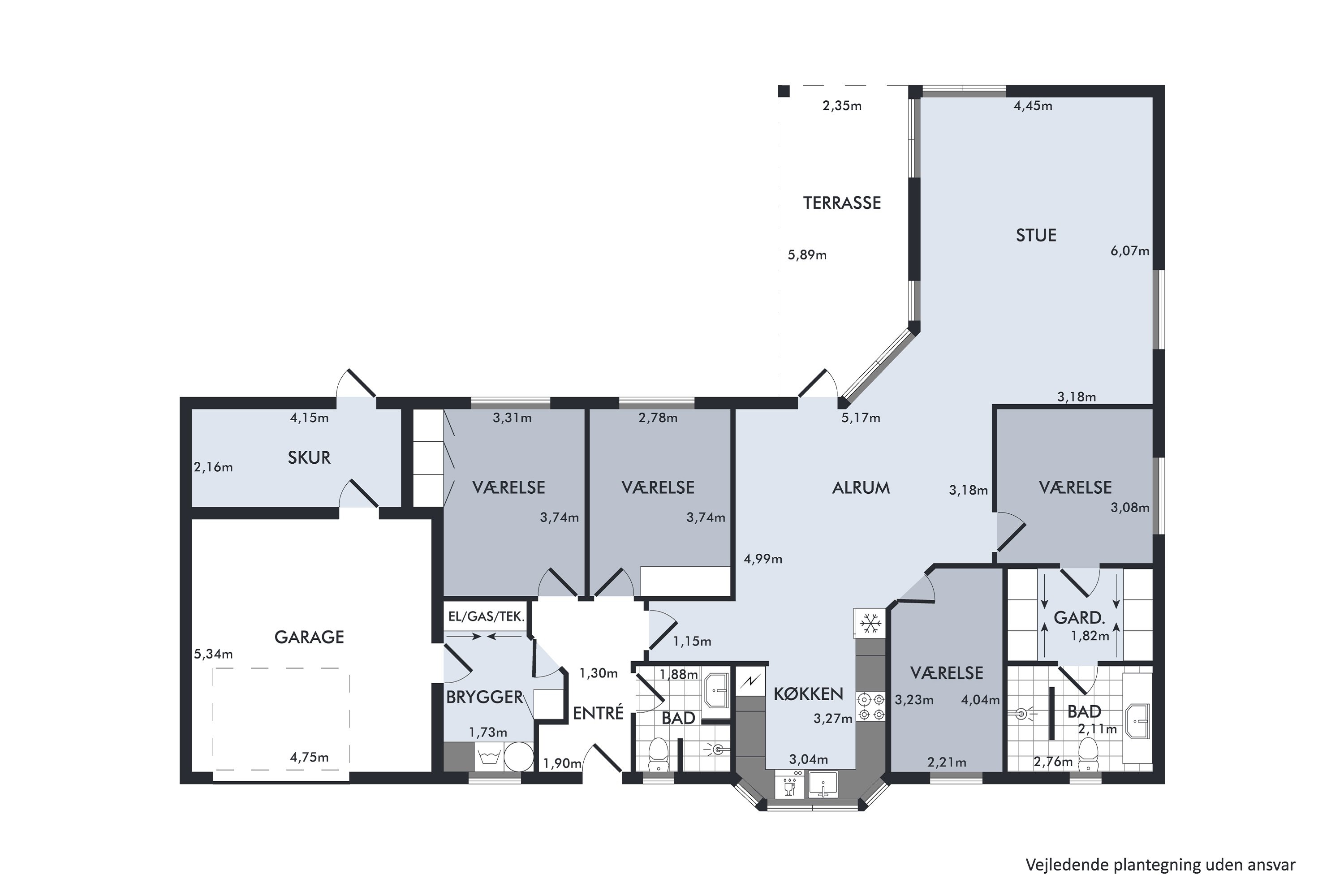 Plantegninger billede af Lundsbjergvej 10, Harridslev, 8930 Randers NØ