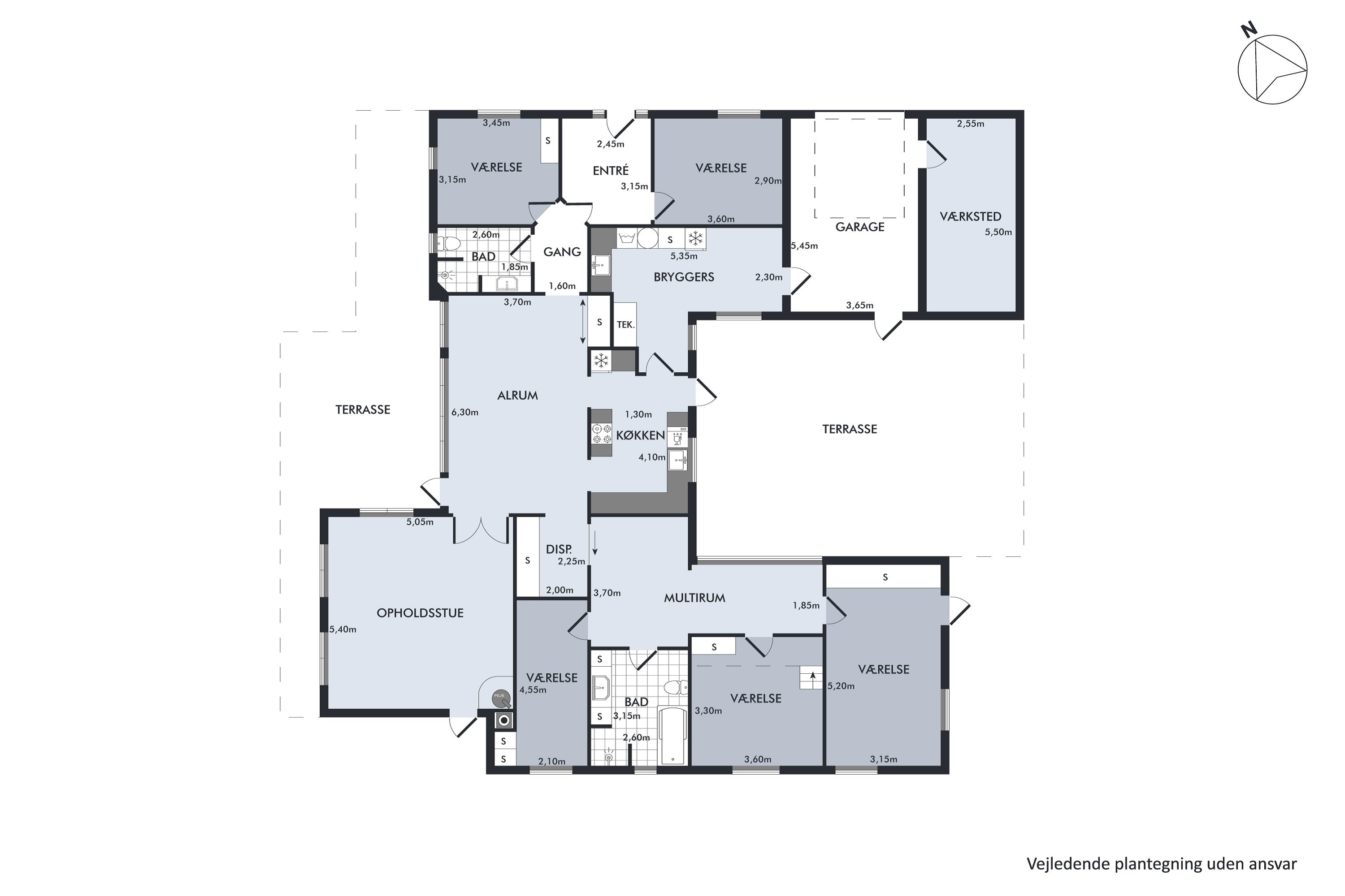 Plantegninger billede af Skodshøj 39, Guldbæk, 9530 Støvring