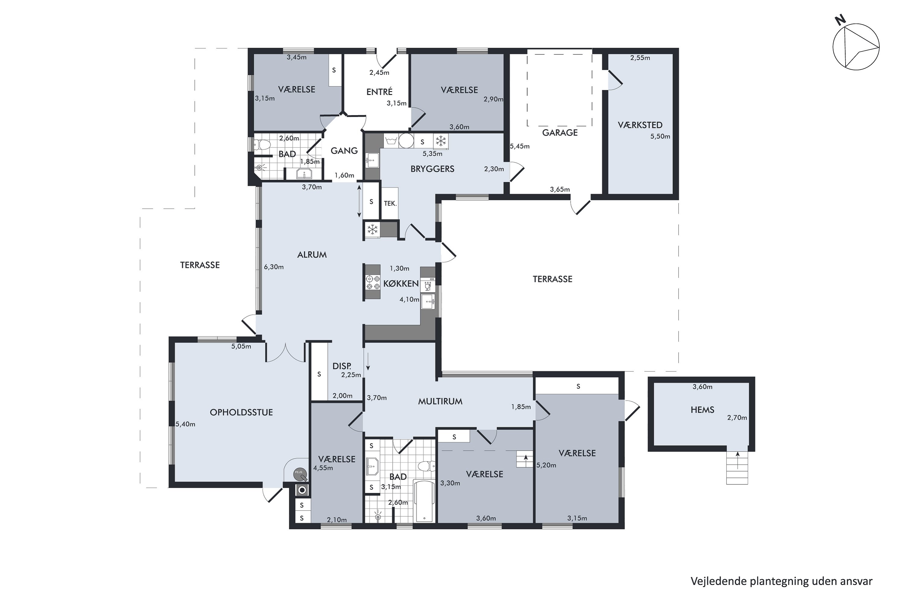 Plantegninger billede af Skodshøj 39, Guldbæk, 9530 Støvring