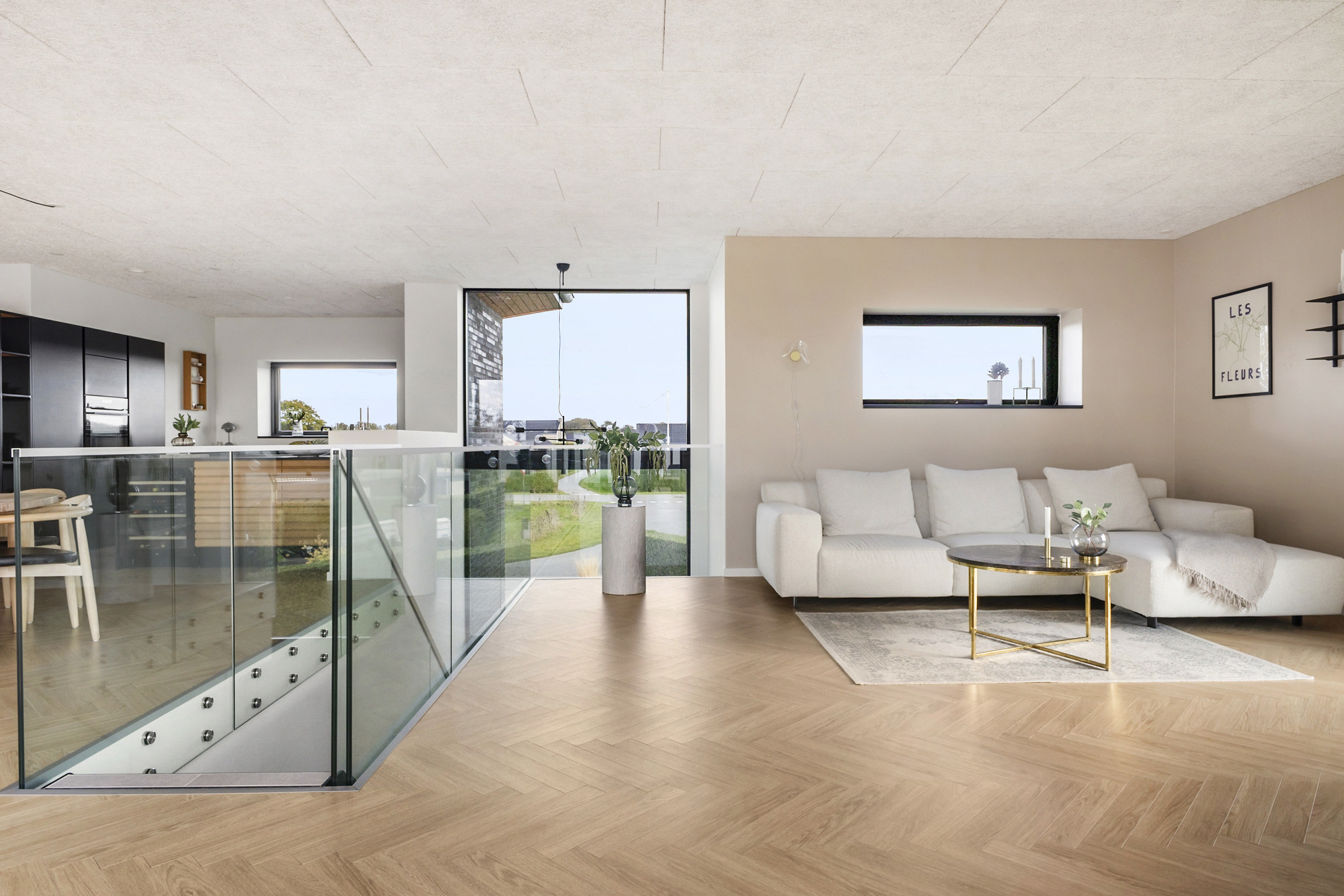 Fremhævet stue billede i fuldskærmstilstand. Billede af Kongevænget 80, 6600 Vejen