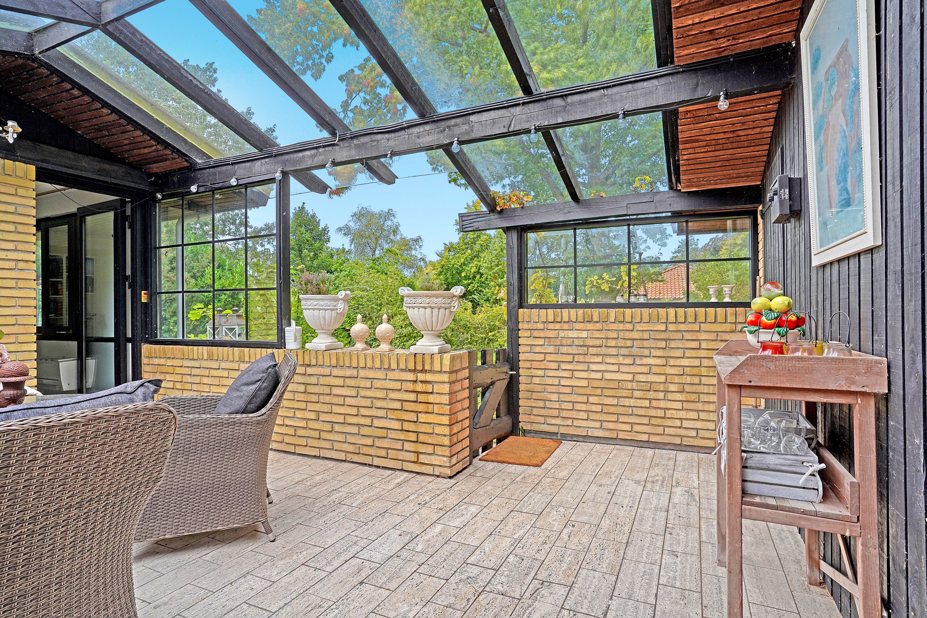 Fremhævet terrasse billede i fuldskærmstilstand. Billede af Nordre Strandvej 447A, 3100 Hornbæk