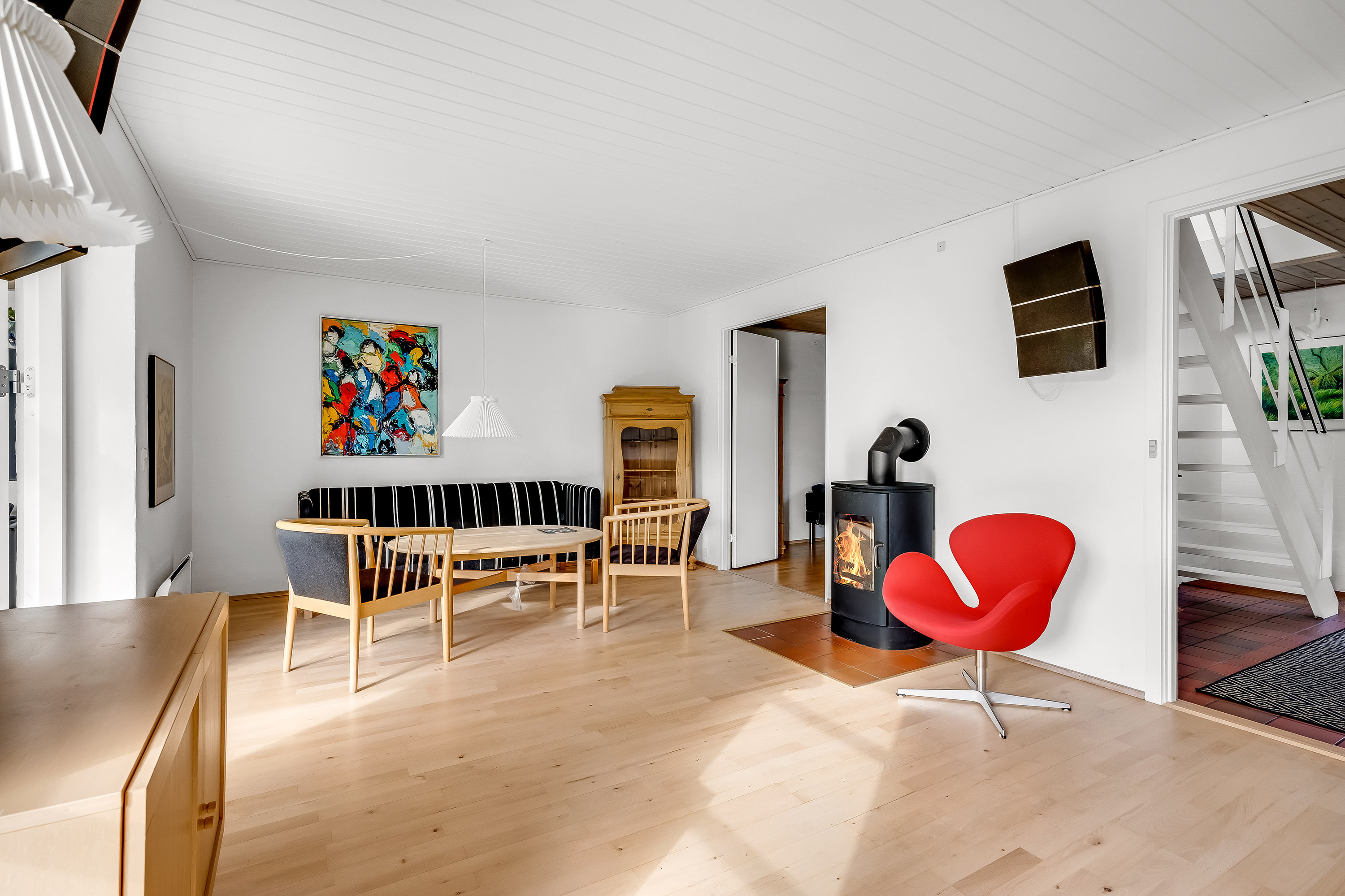 Fremhævet stue billede i fuldskærmstilstand. Billede af Kobberupvej 207, Mejrup, 7500 Holstebro