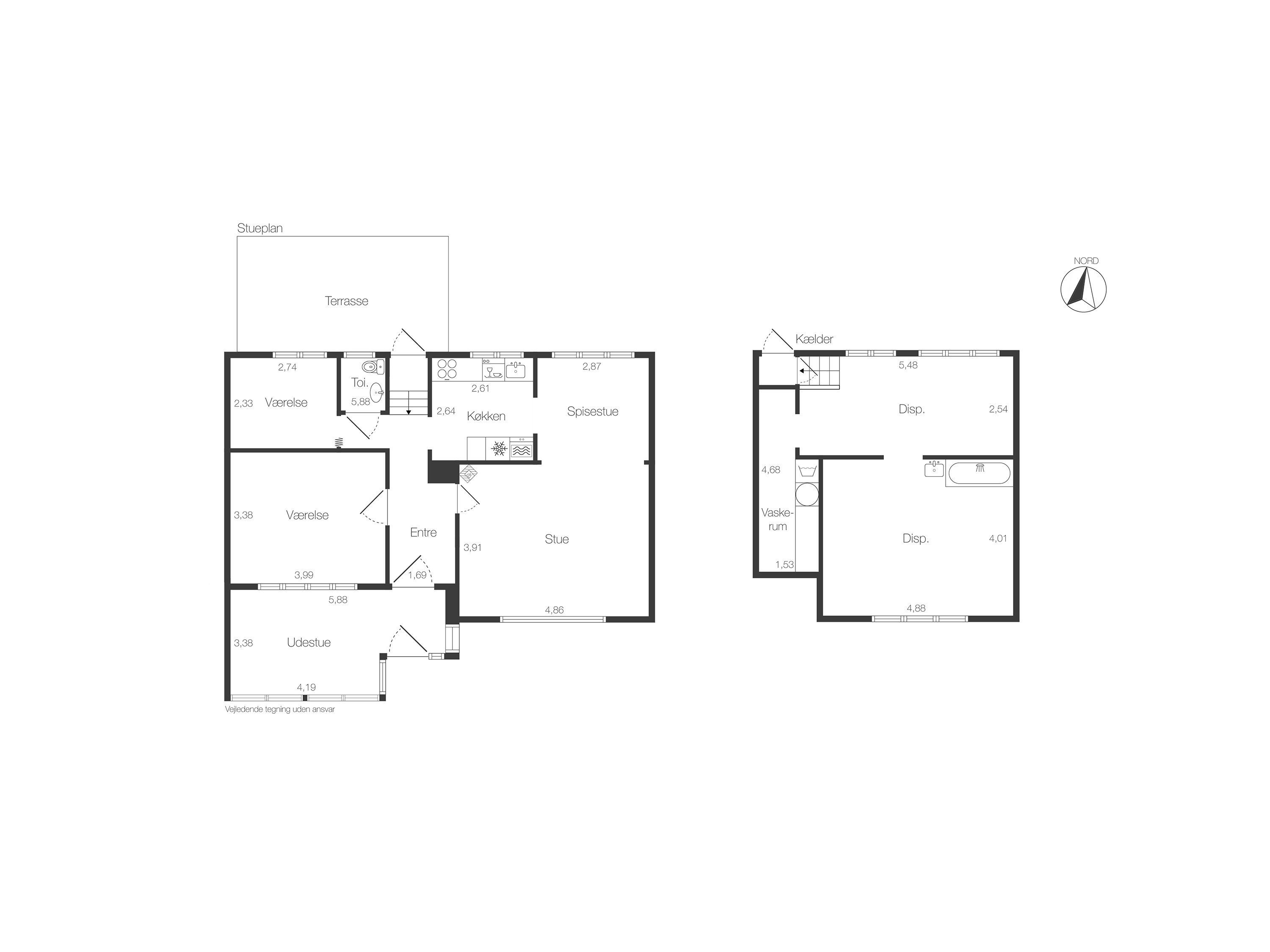 Plantegninger billede af Mosegårdsvej 104, 2820 Gentofte