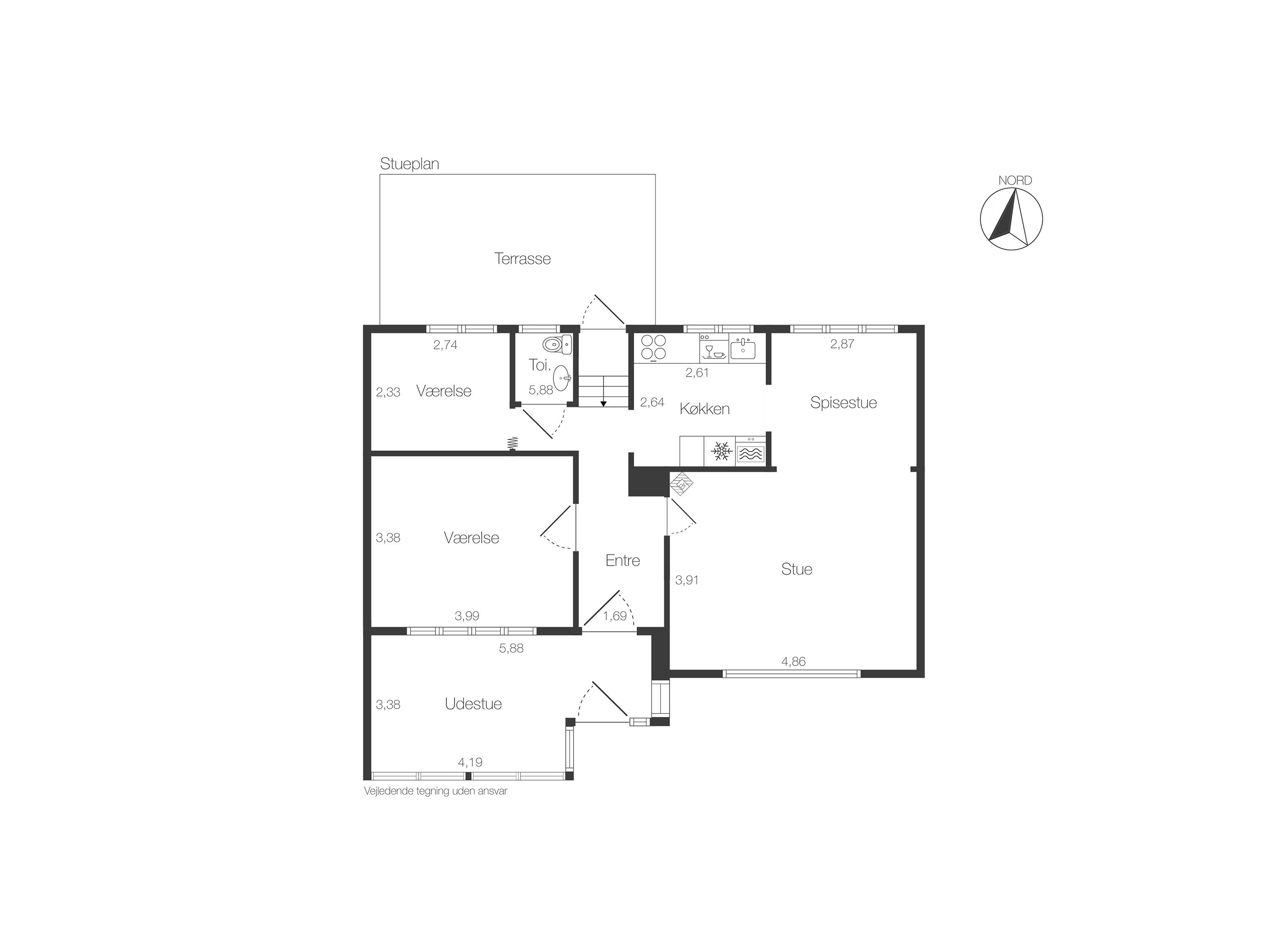 Plantegninger billede af Mosegårdsvej 104, 2820 Gentofte