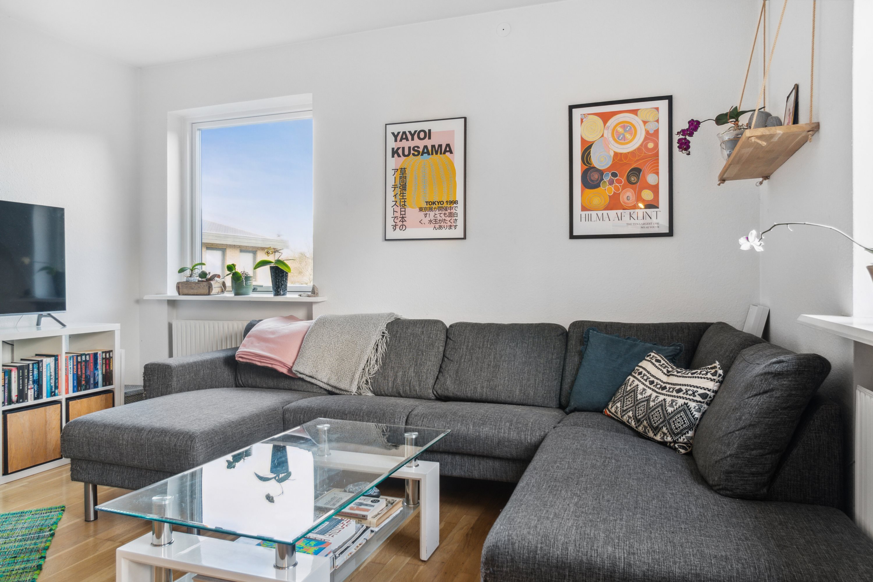 Fremhævet stue billede i fuldskærmstilstand. Billede af Nagelsvej 18, st.. 1., Skåde, 8270 Højbjerg