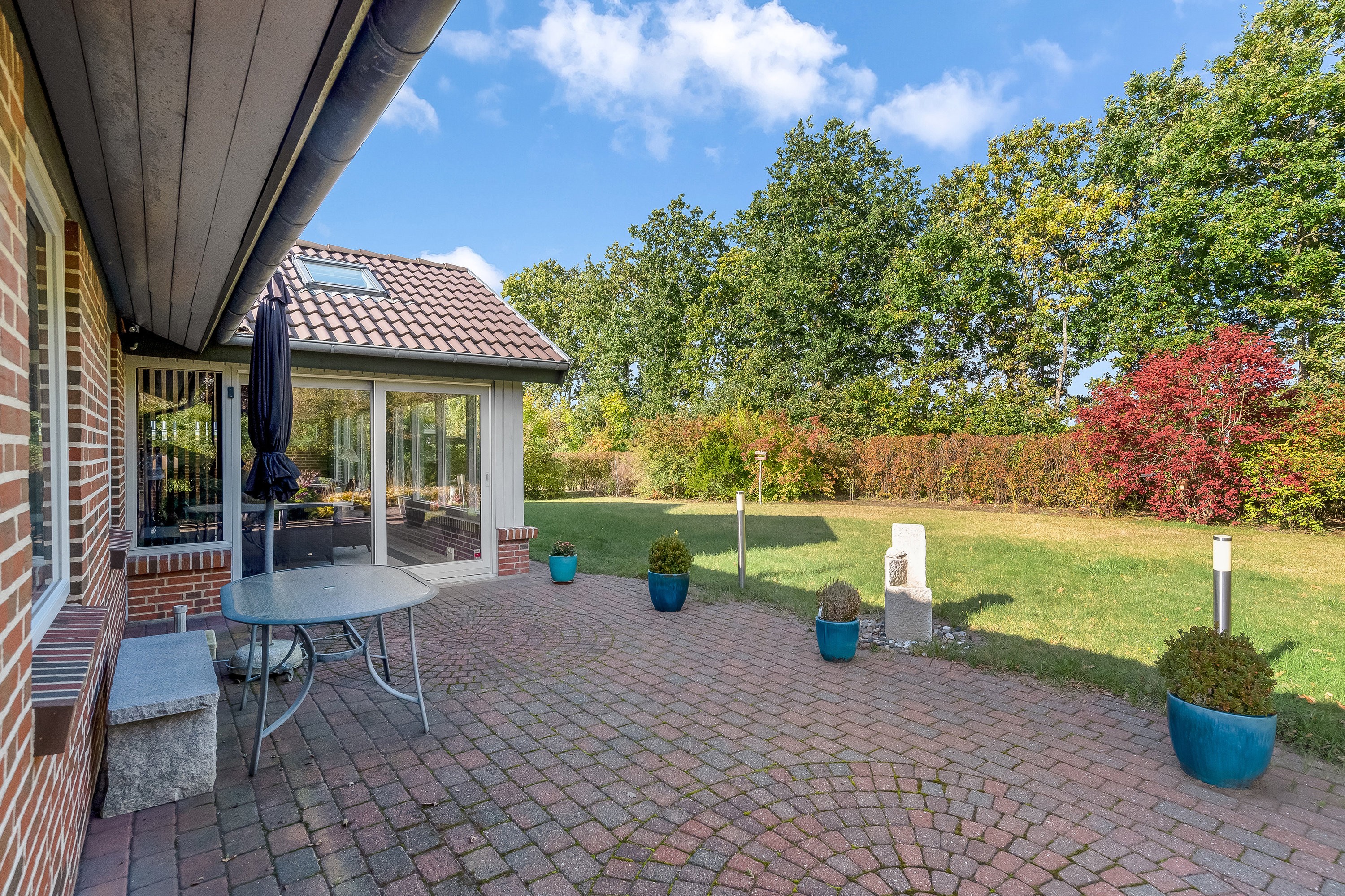 Fremhævet terrasse billede i fuldskærmstilstand. Billede af Oluf Rings Vej 18, 7500 Holstebro