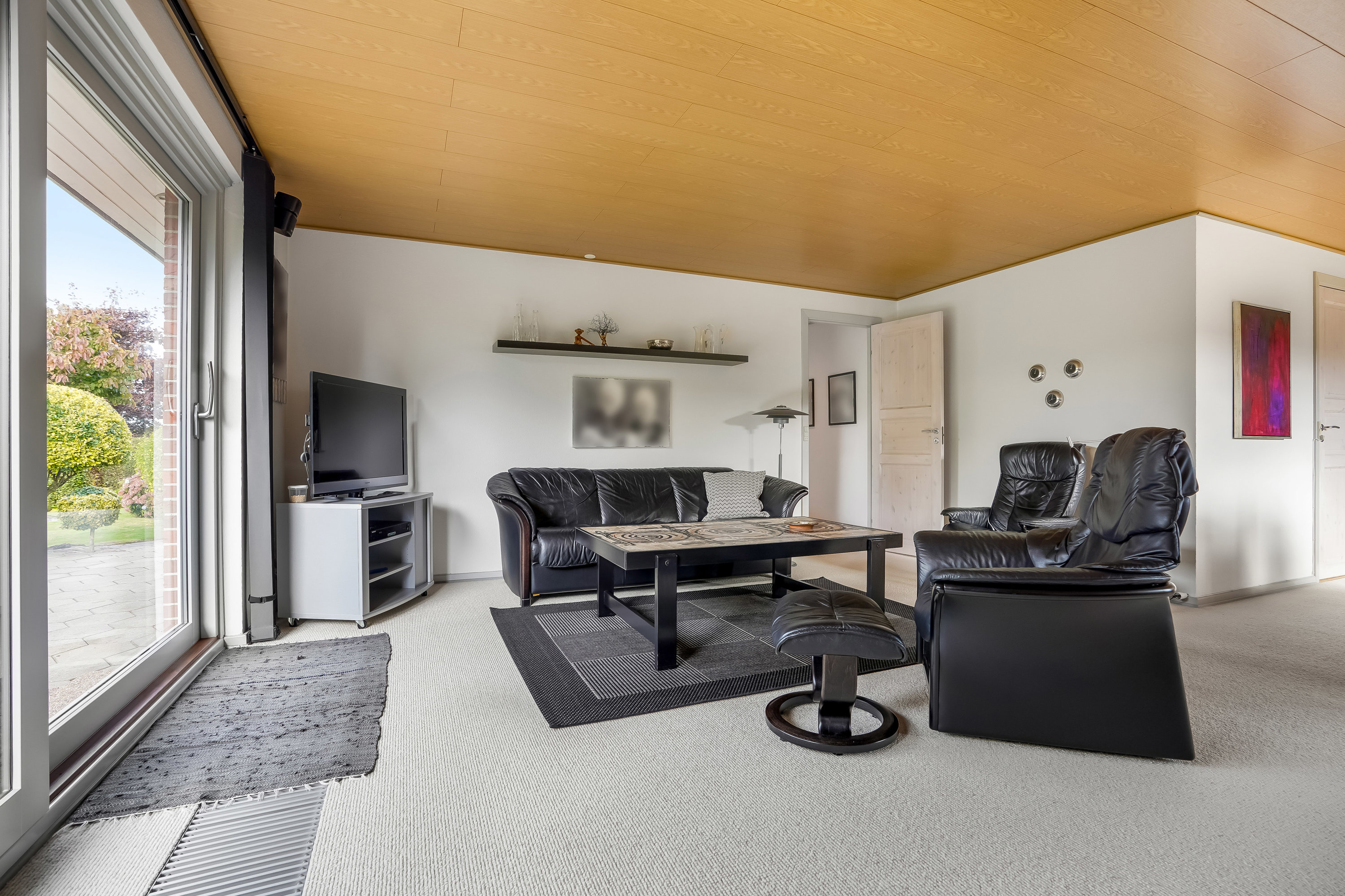 Fremhævet stue billede i fuldskærmstilstand. Billede af Mølleløkken 6, Gamborg, 5500 Middelfart