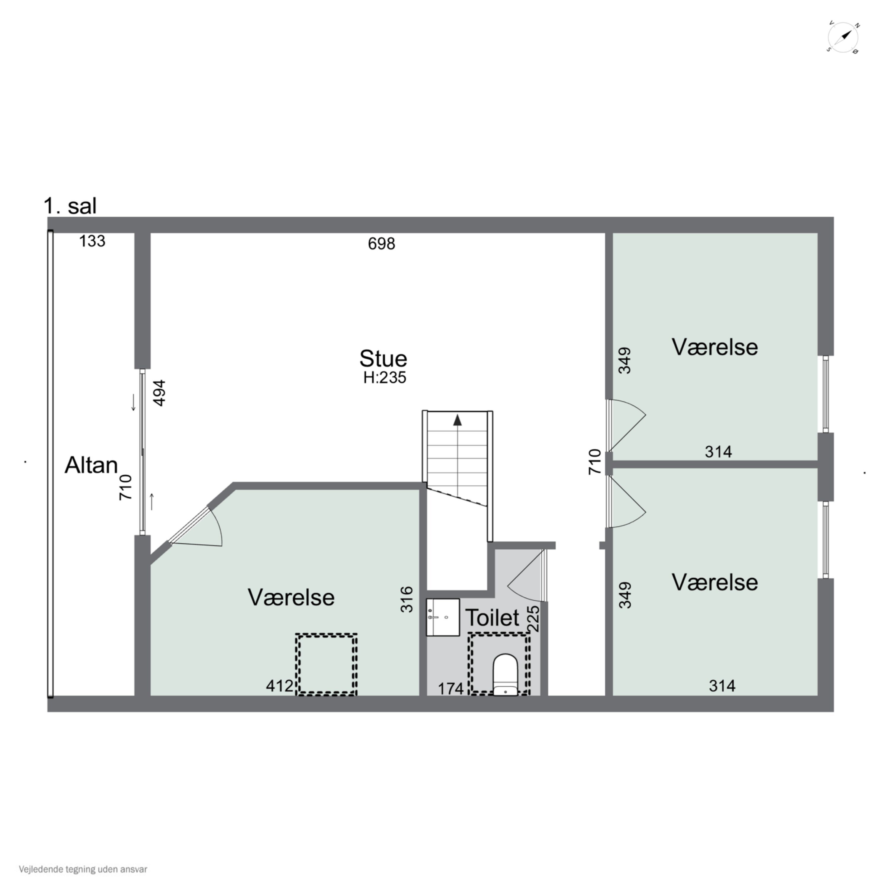 Plantegninger billede af Skipperkrogen 10, Øsløs, 7742 Vesløs