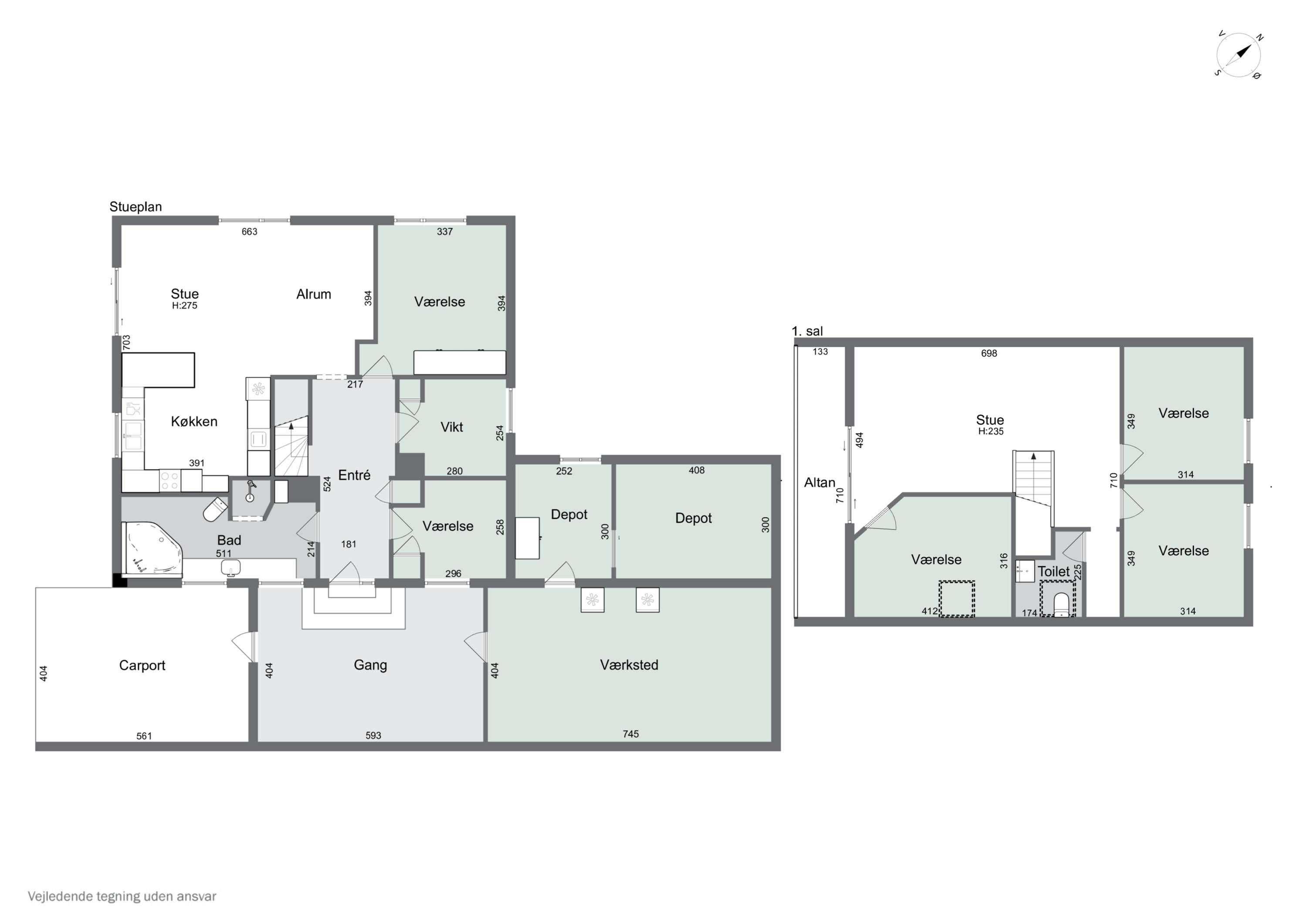 Plantegninger billede af Skipperkrogen 10, Øsløs, 7742 Vesløs