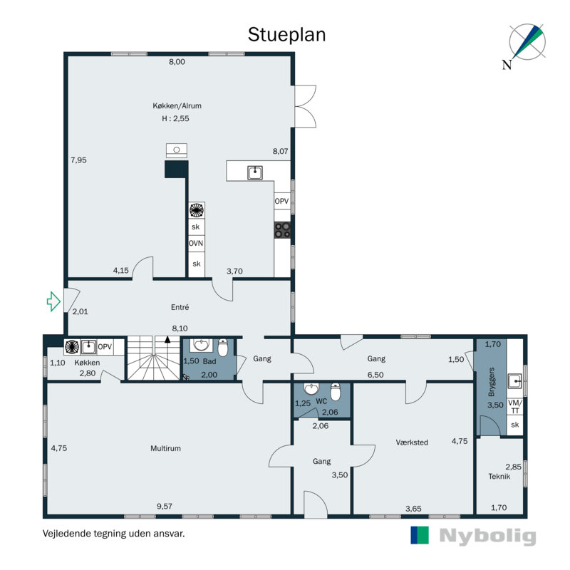 Plantegninger billede af Søndermark 2, Røllum, 6200 Aabenraa