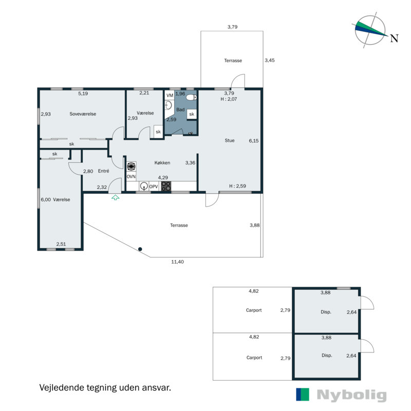 Plantegninger billede af Magnusvej 14, Saksild Str, 8300 Odder