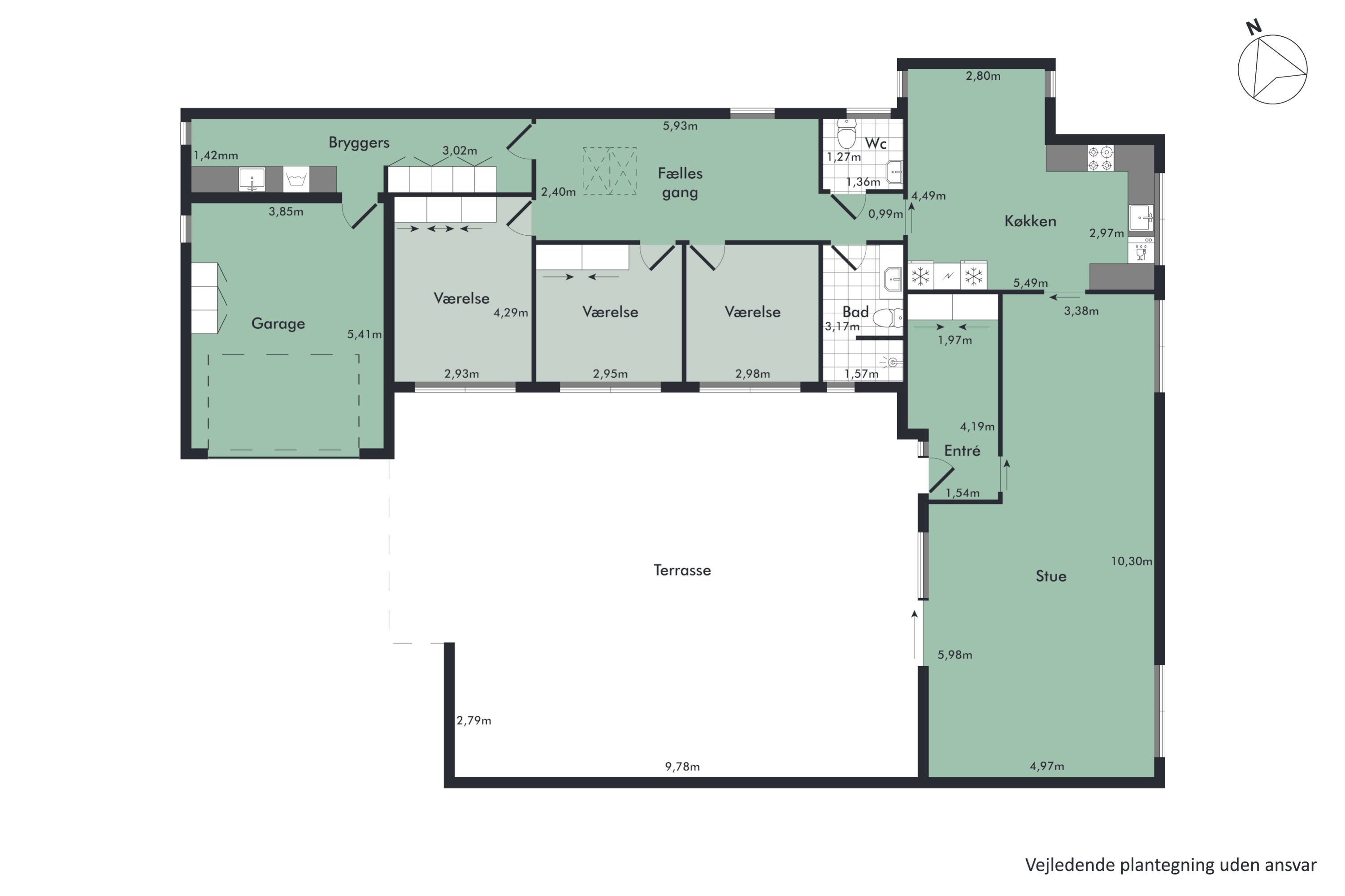 Plantegninger billede af Grønningen 2, 7800 Skive