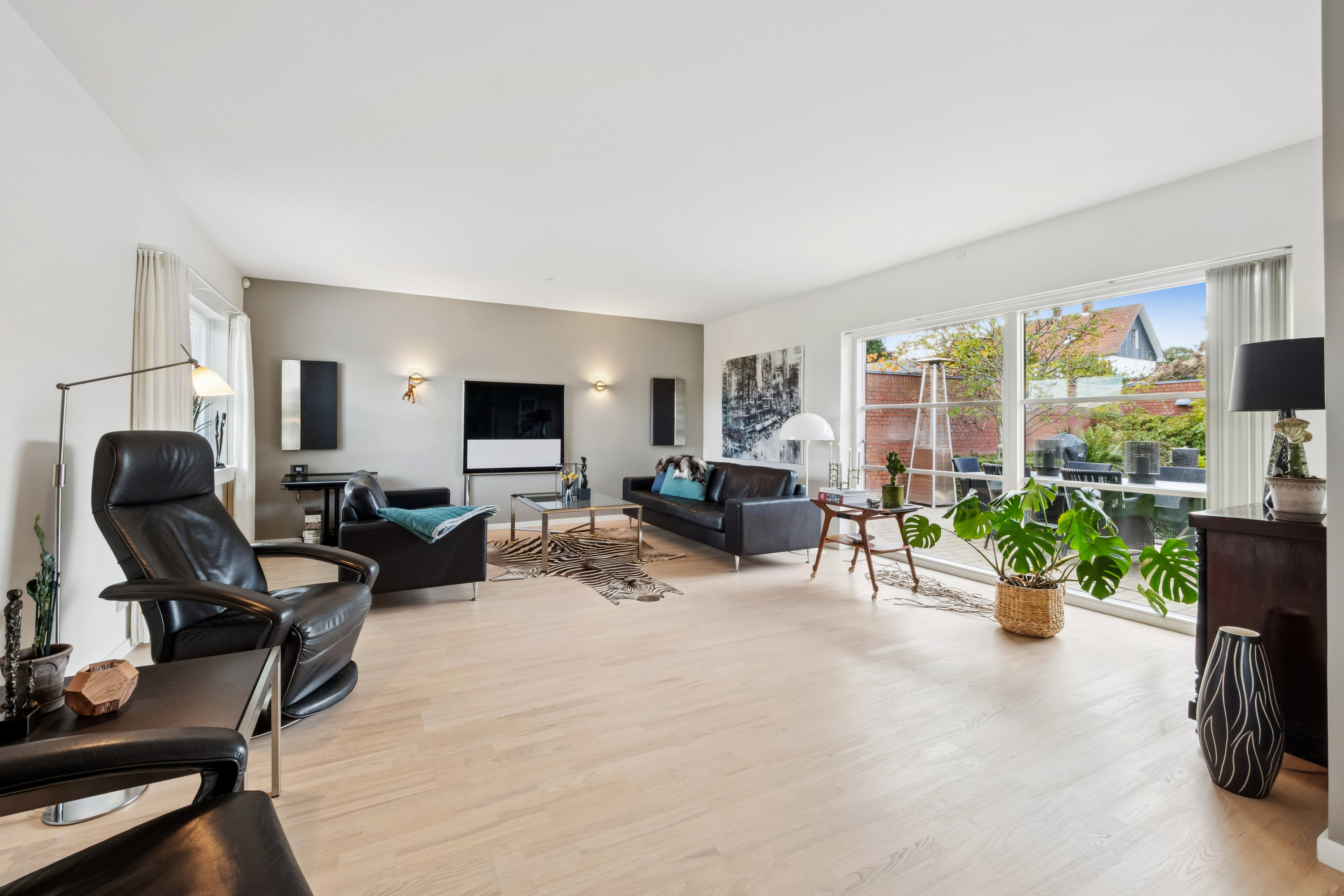 Fremhævet stue billede i fuldskærmstilstand. Billede af Grønningen 2, 7800 Skive