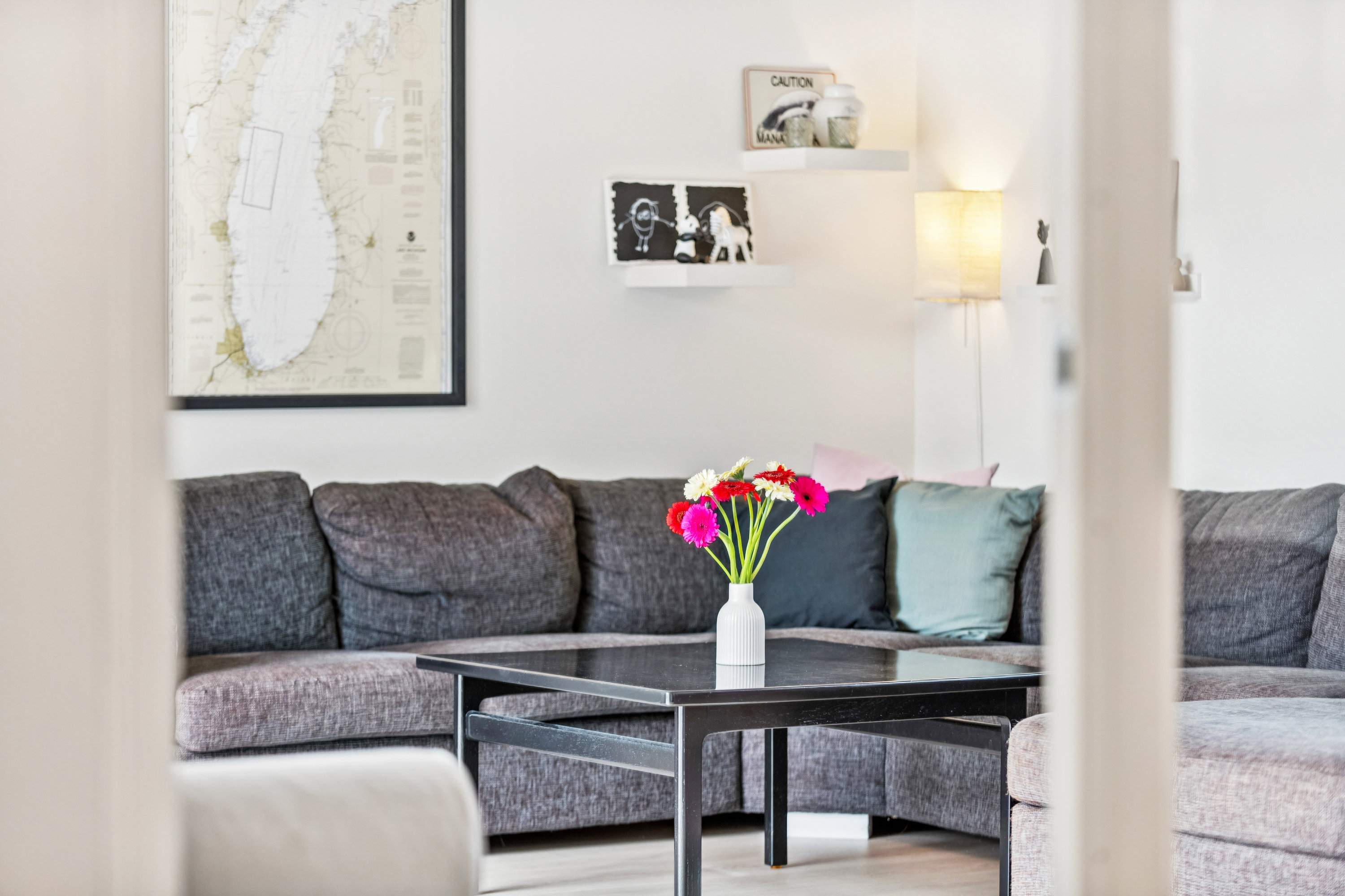 Fremhævet stue billede i fuldskærmstilstand. Billede af Teglageren 53, 9240 Nibe