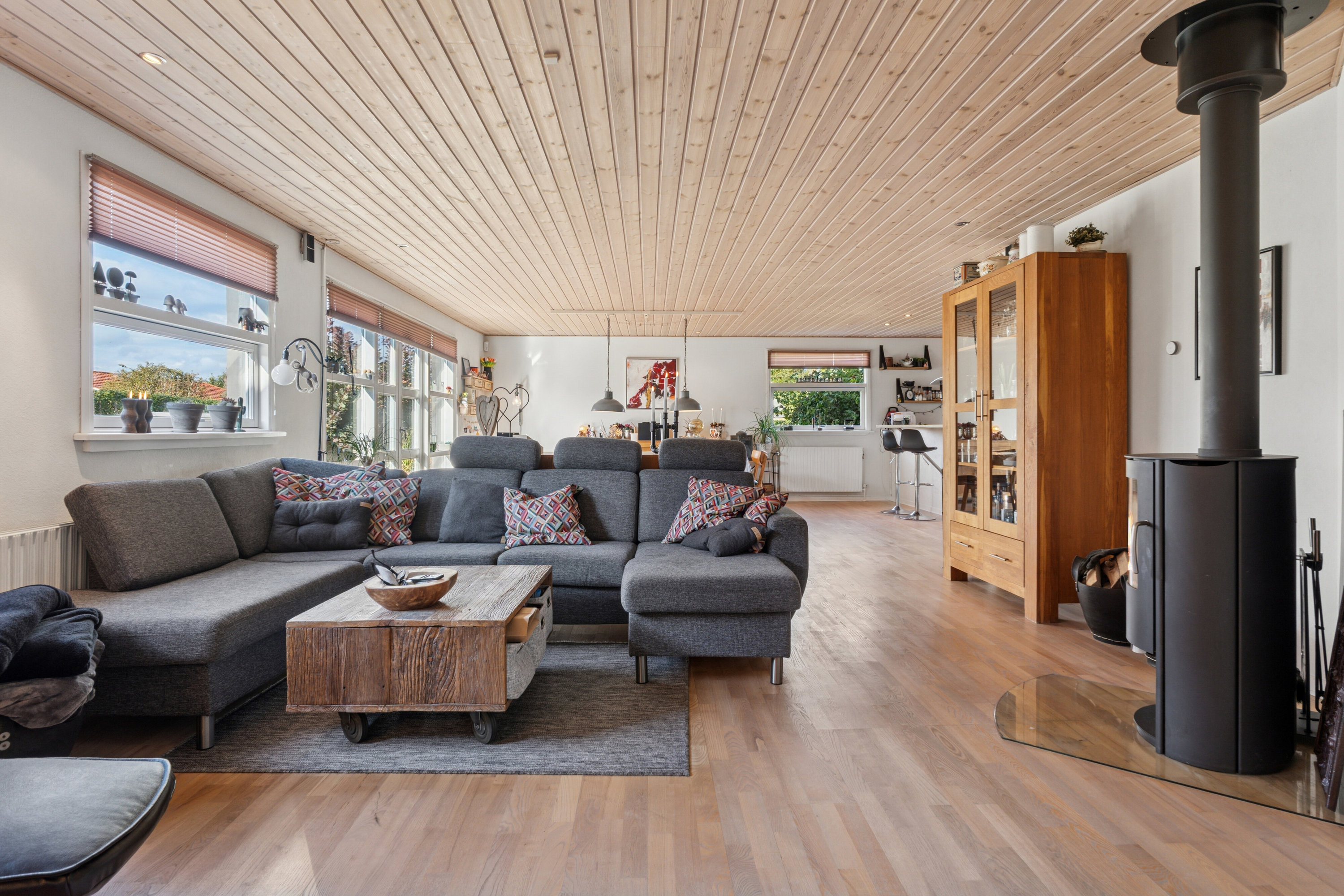 Fremhævet stue billede i fuldskærmstilstand. Billede af Vedbendvej 15, 5550 Langeskov