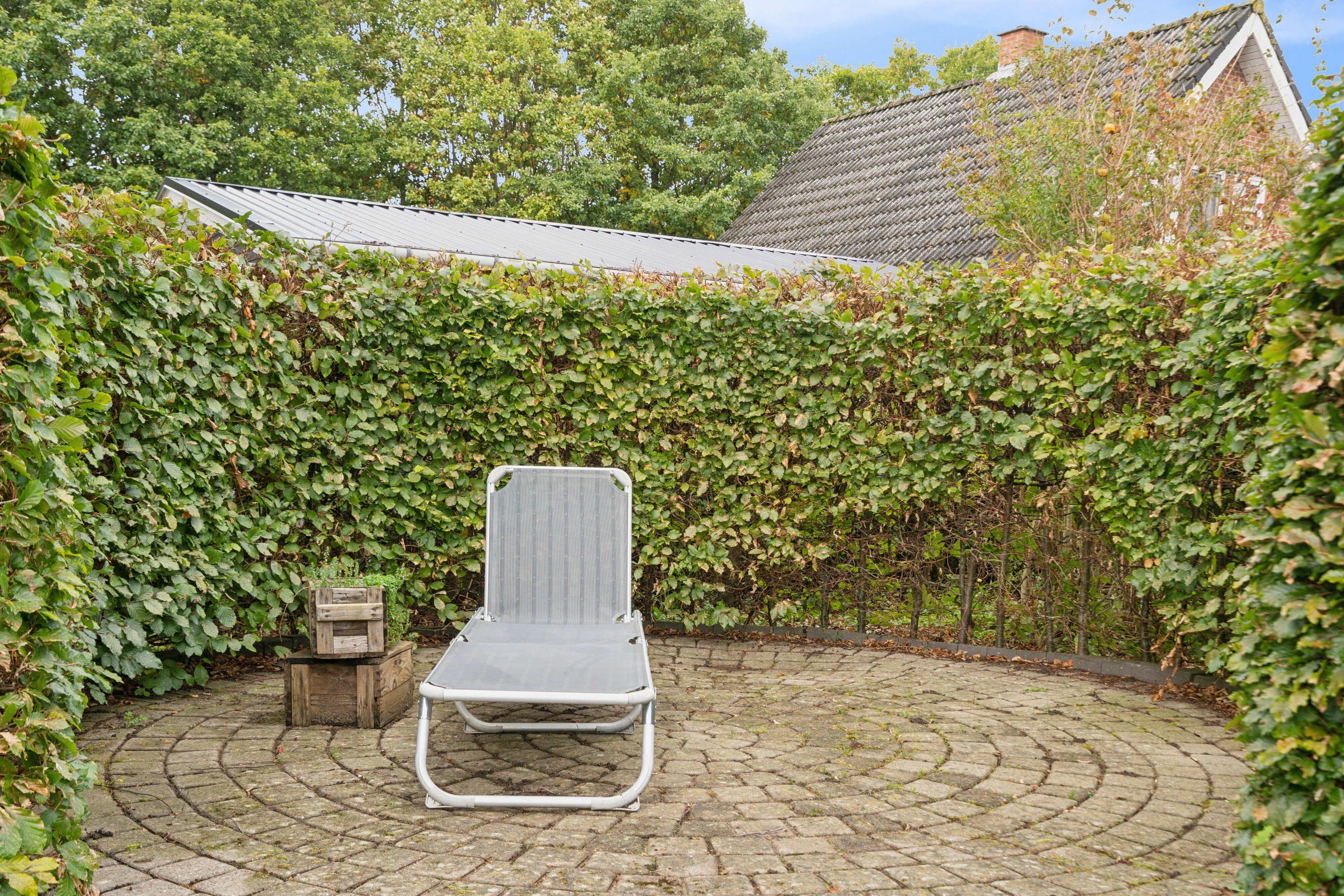 Fremhævet terrasse billede i fuldskærmstilstand. Billede af Dyrskuevej 13, 6630 Rødding