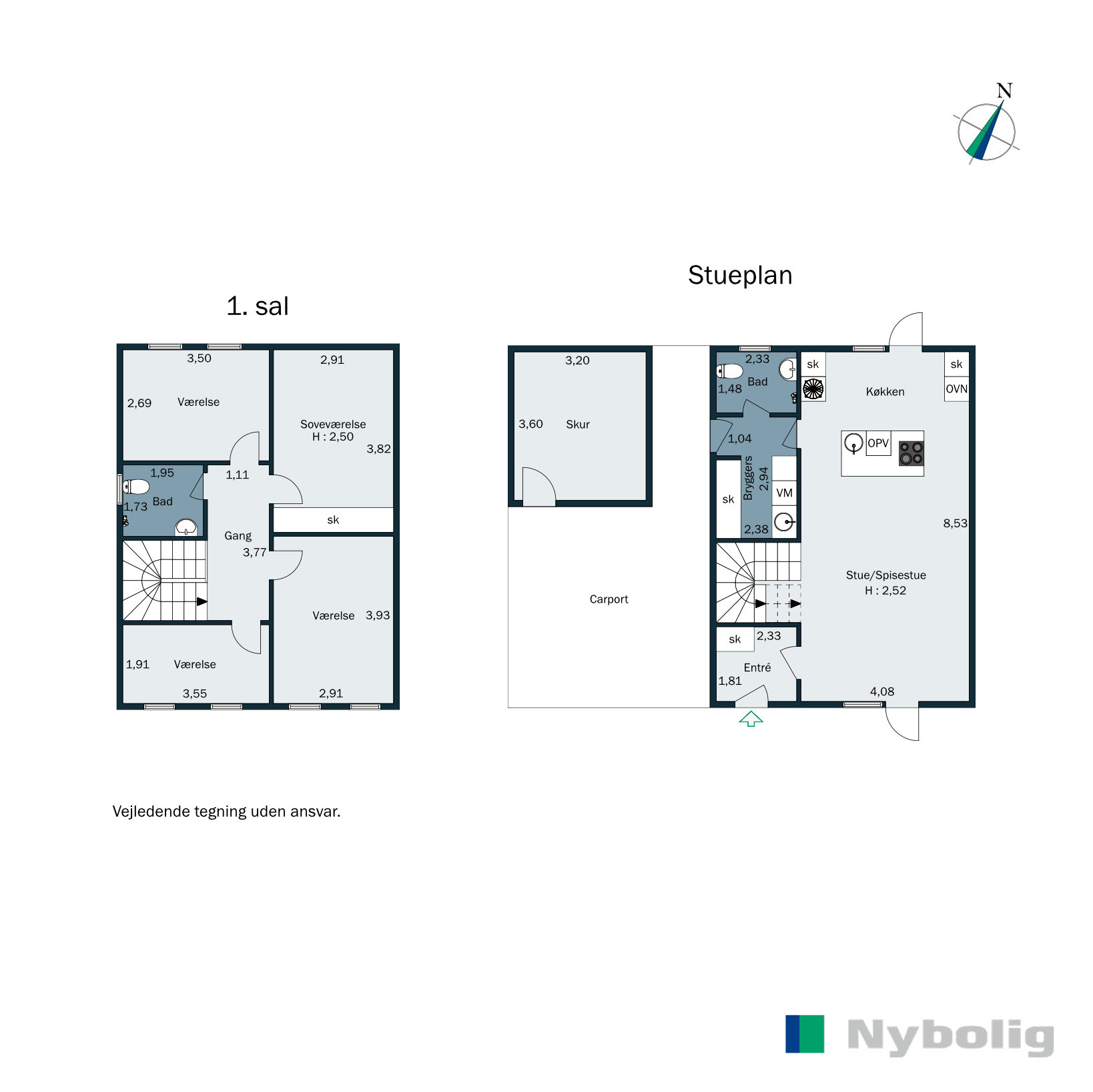Plantegninger billede af Munksbakke 35, 8700 Horsens