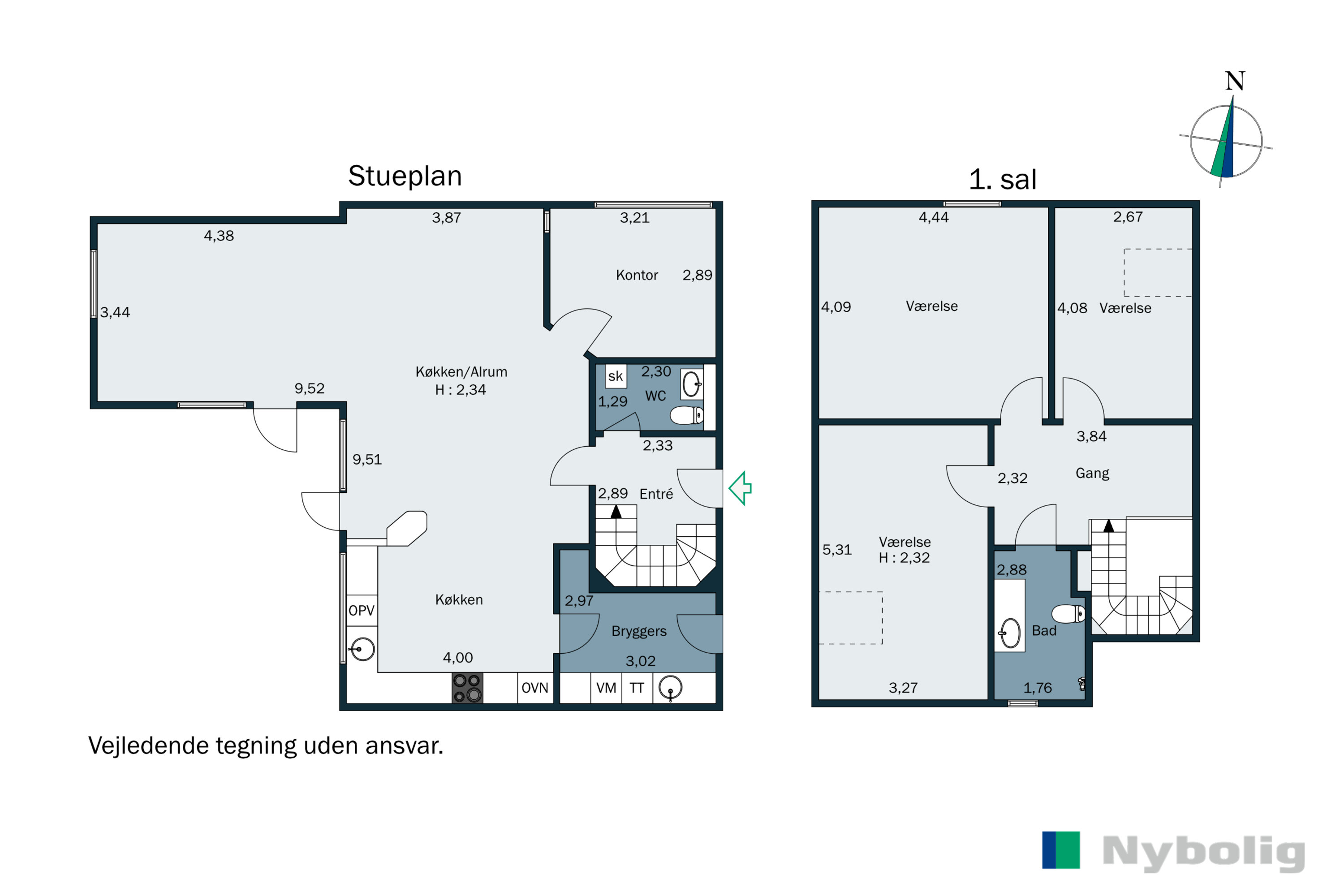 Plantegninger billede af Hirsevænget 1, 8362 Hørning
