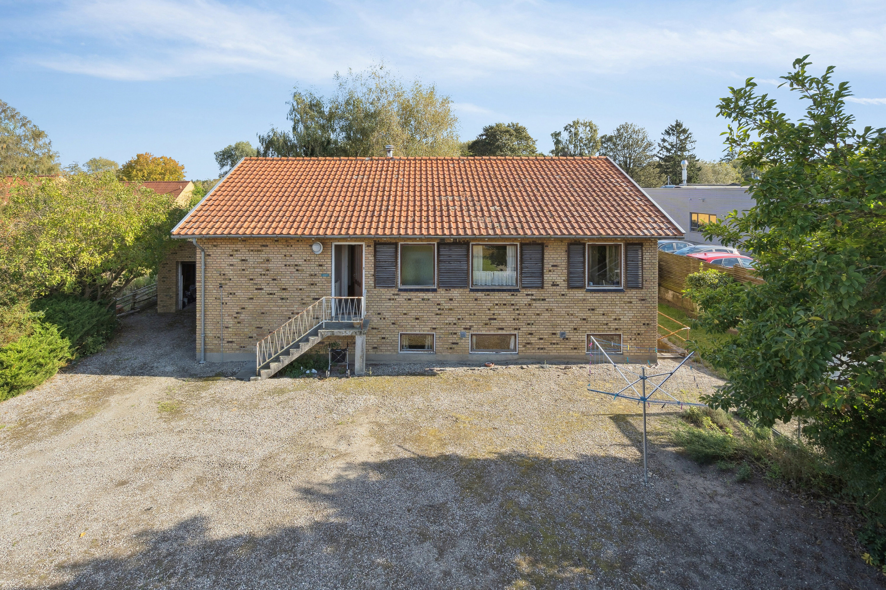 Fremhævet set fra haven billede i fuldskærmstilstand. Billede af Vesterbro 13, 4720 Præstø