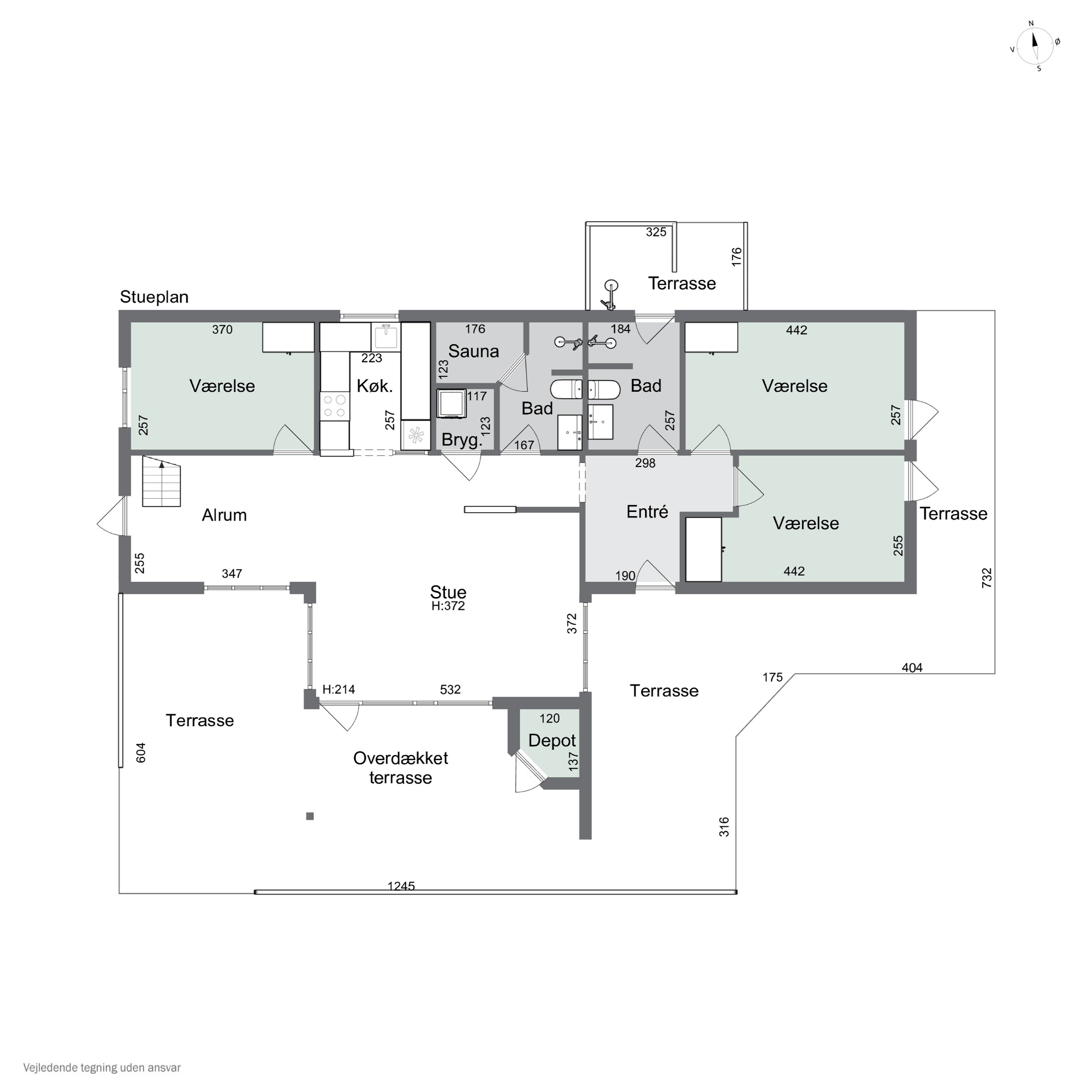 Plantegninger billede af Holsteroddevej 8, Sømarken, 3720 Aakirkeby
