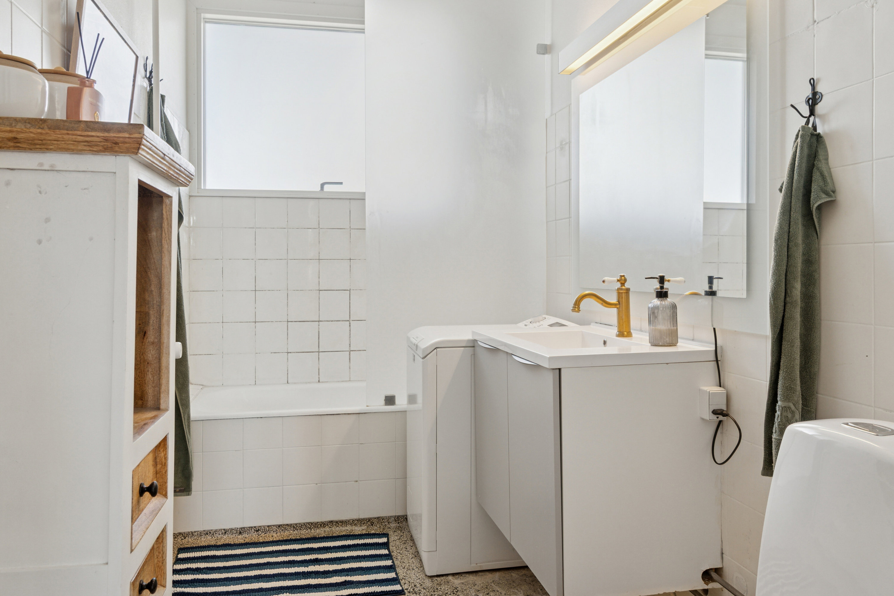 Fremhævet badeværelse billede i fuldskærmstilstand. Billede af Hovedvejen 146, 4. b., 2600 Glostrup