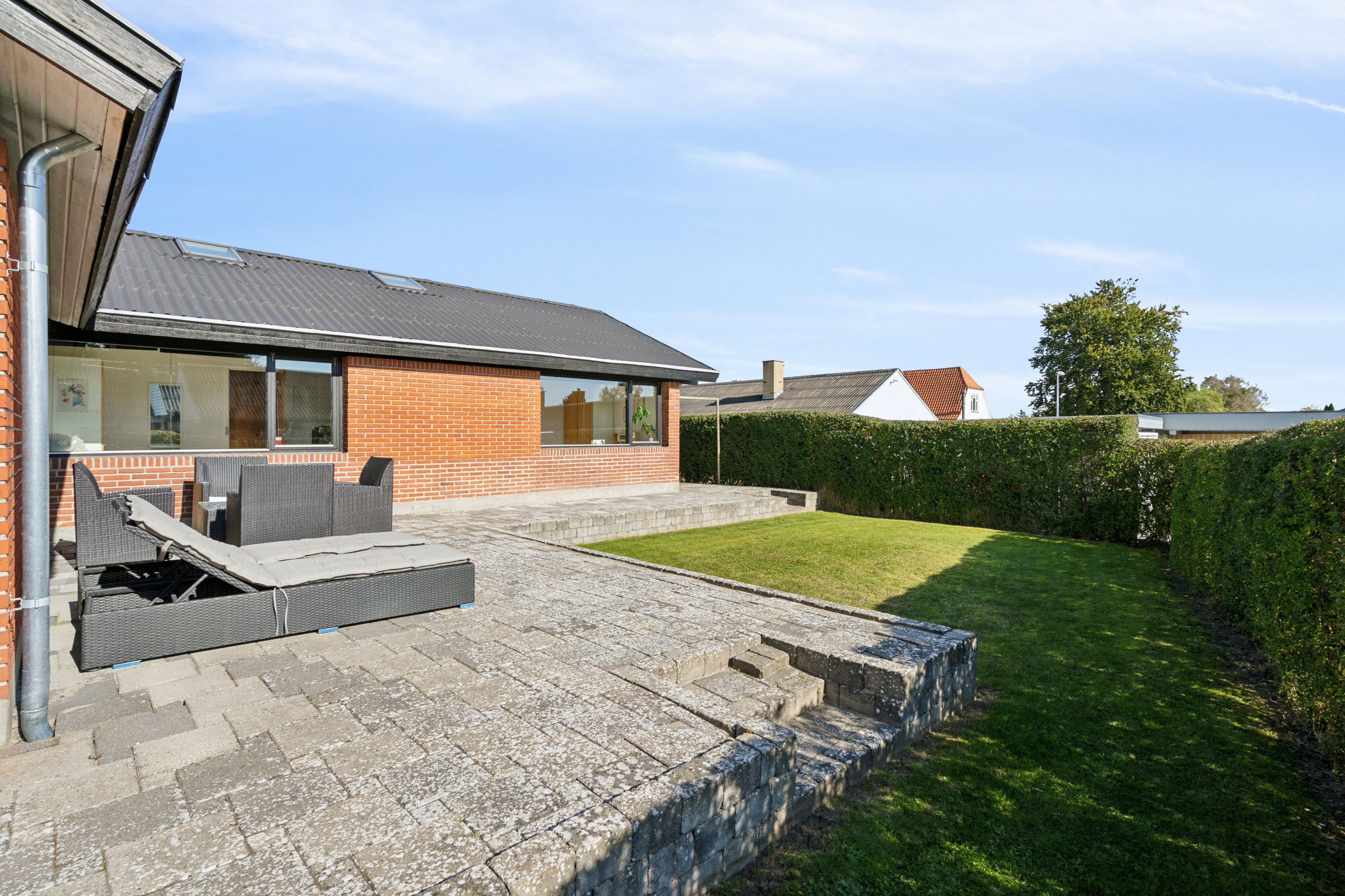 Fremhævet terrasse billede i fuldskærmstilstand. Billede af Gøgevej 19, 4130 Viby Sjælland